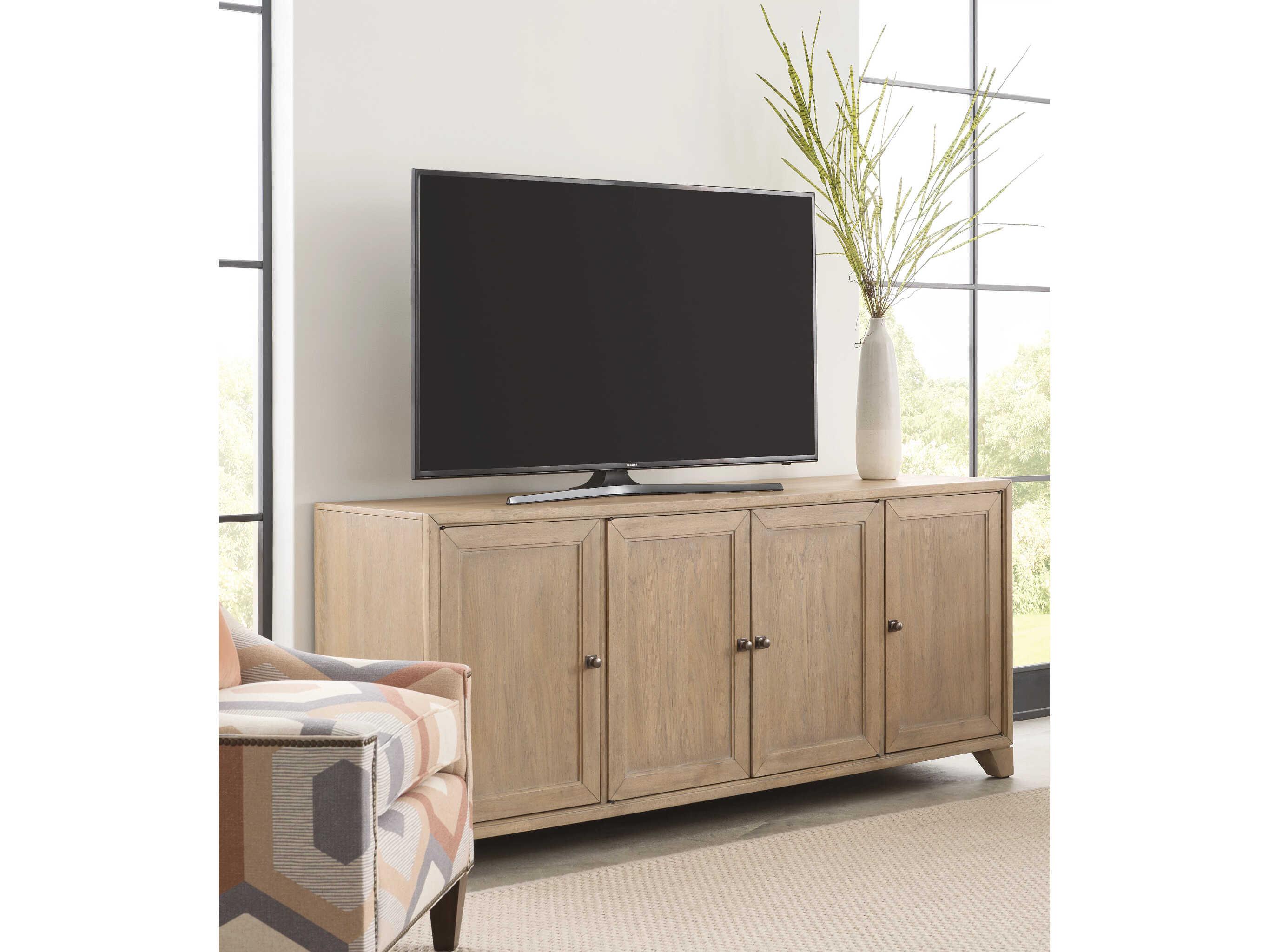 American Drew Windover Atana 74" Oak Wood Media Console