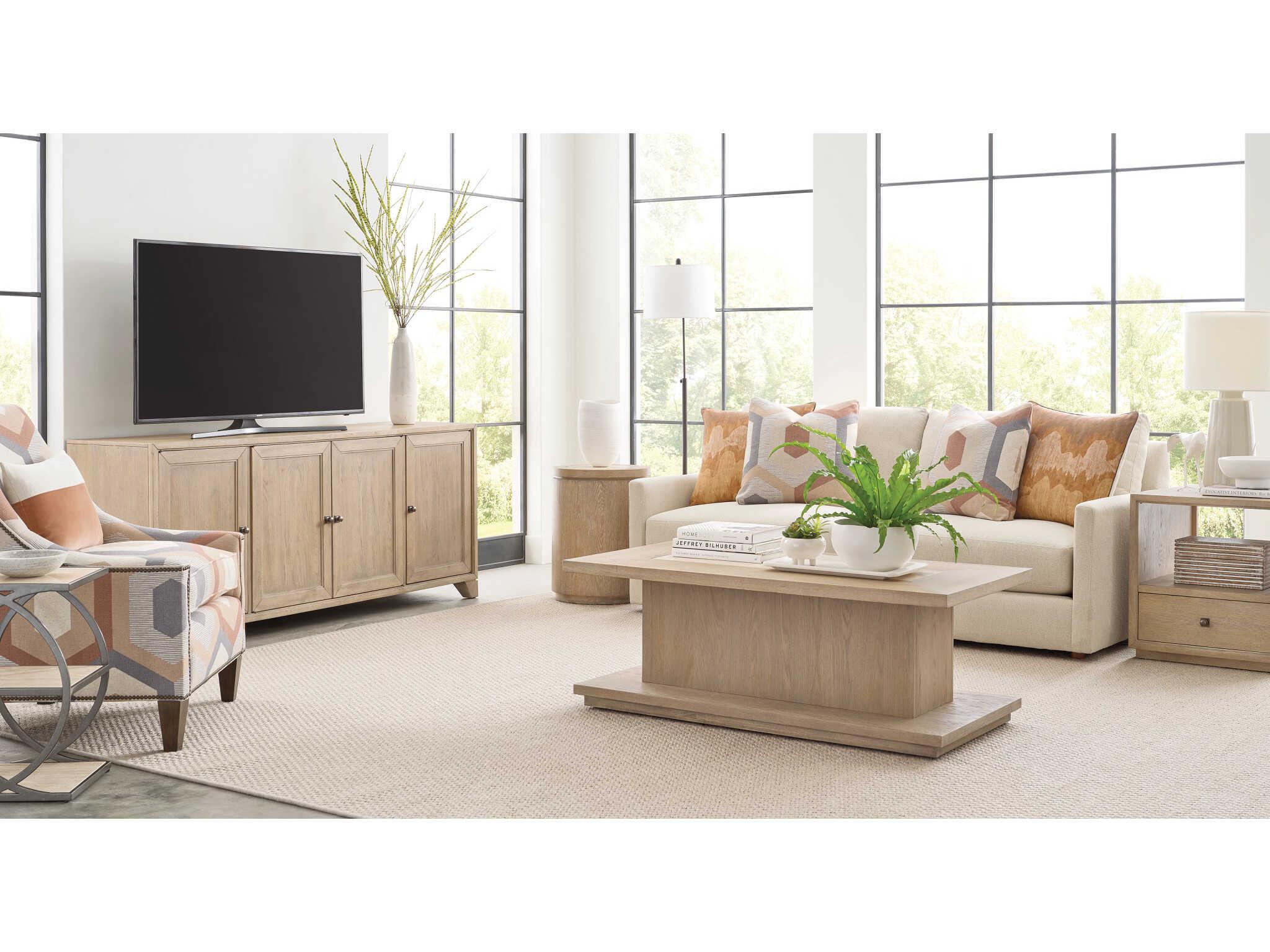 American Drew Windover Balance Rectangular Stone Coffee Table