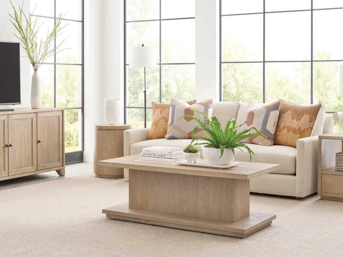 American Drew Windover Balance Rectangular Stone Coffee Table