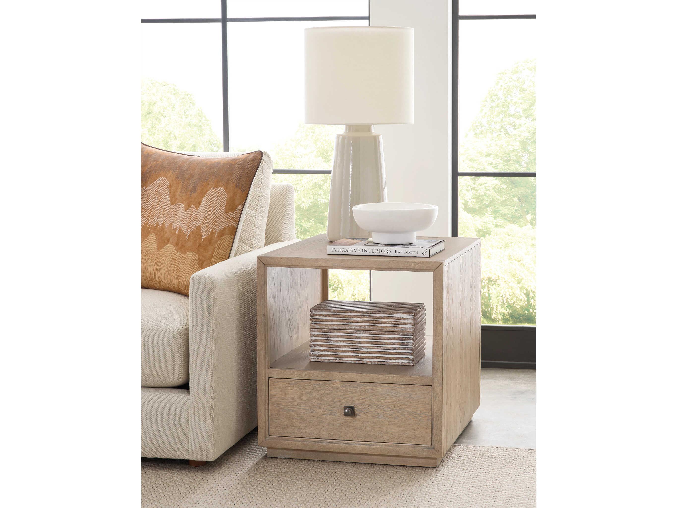 American Drew Windover Ecker Rectangular Wood End Table