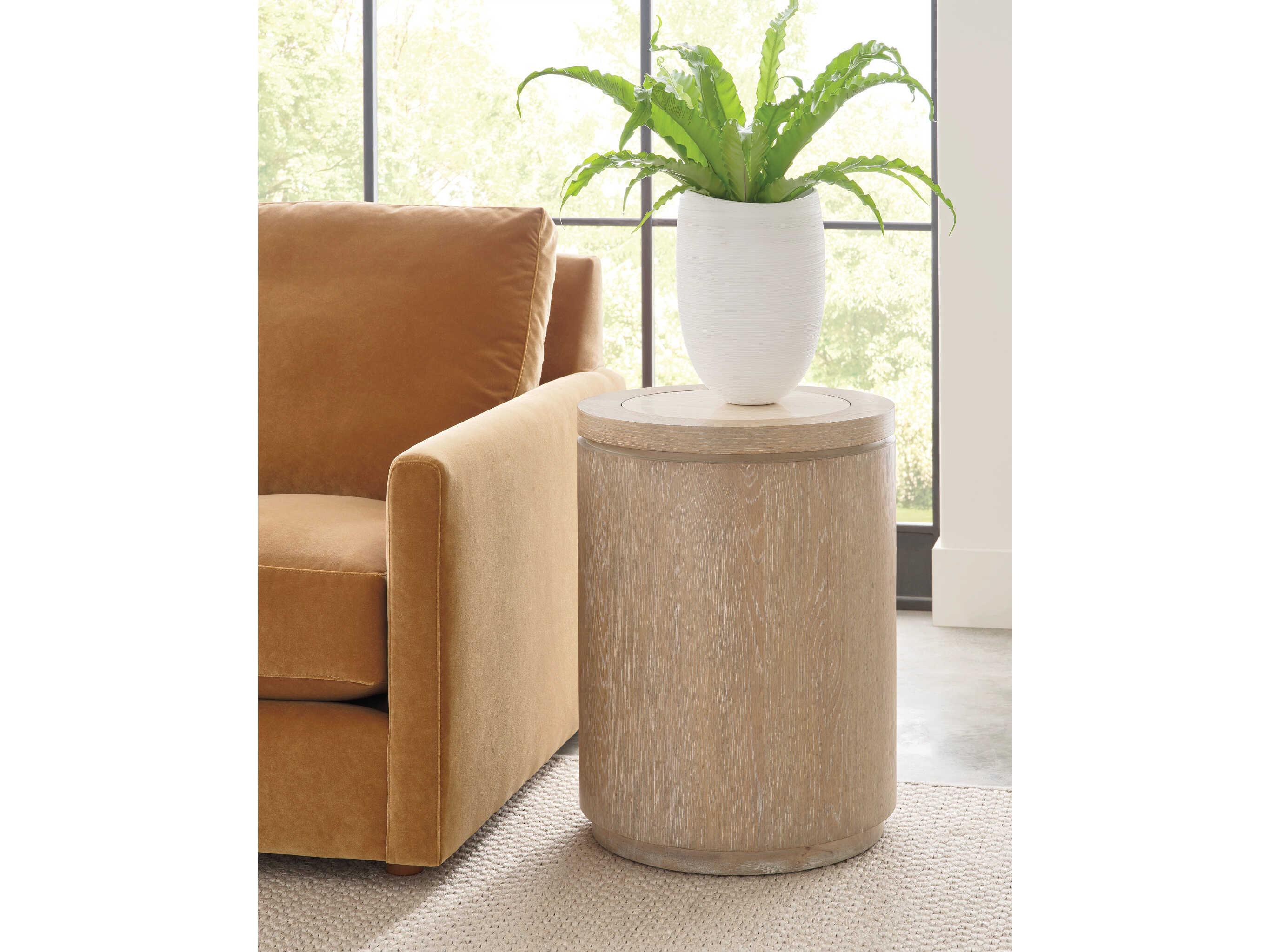 American Drew Windover Gatne Round Stone End Table