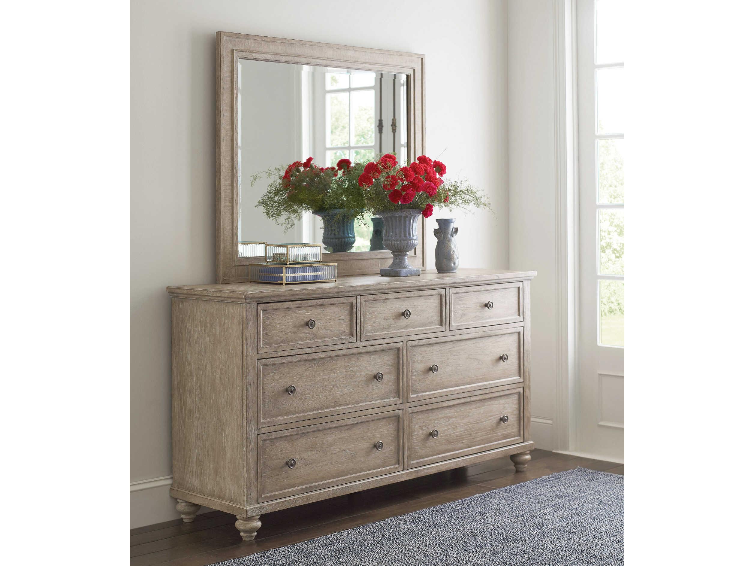 American Drew Cambric Sento Breve Rectangular Wall Mirror