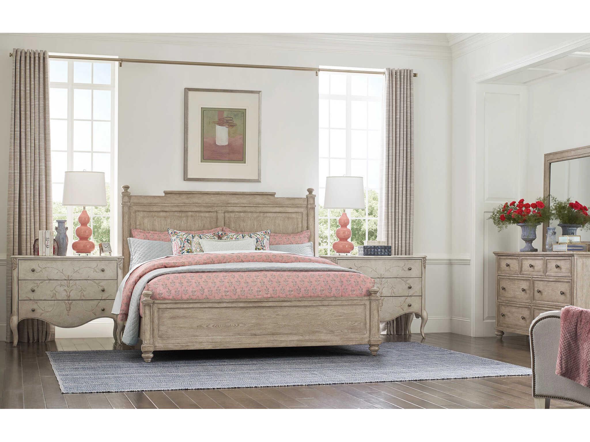 American Drew Cambric Marisca Creme Beige Hardwood Accent Chest