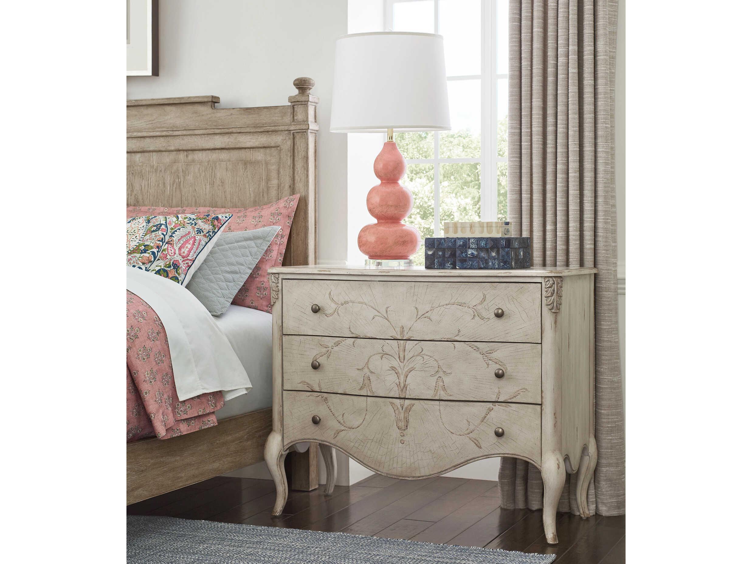 American Drew Cambric Marisca Creme Beige Hardwood Accent Chest