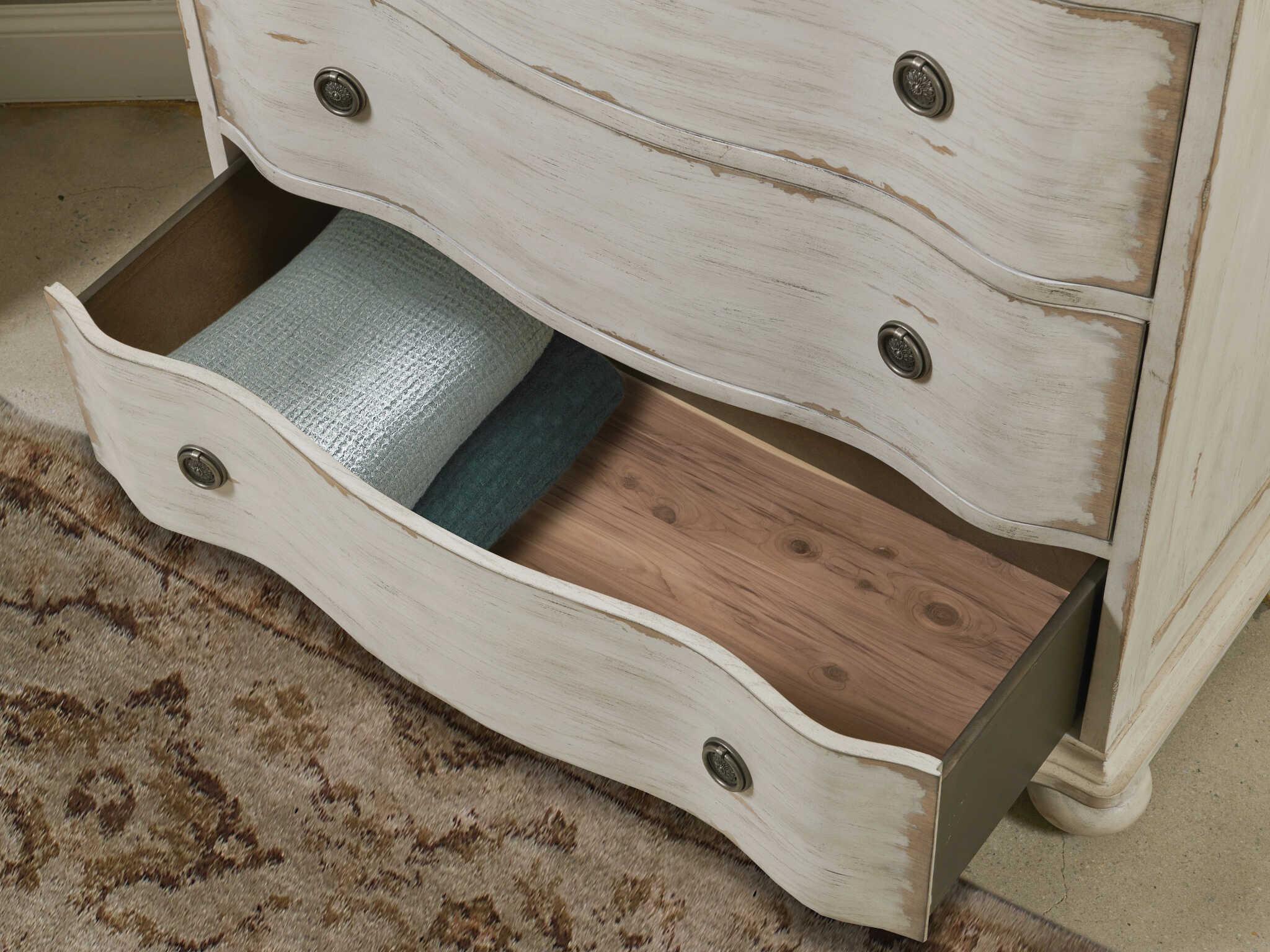 American Drew Cambric Helene Creme Beige Hardwood Accent Chest