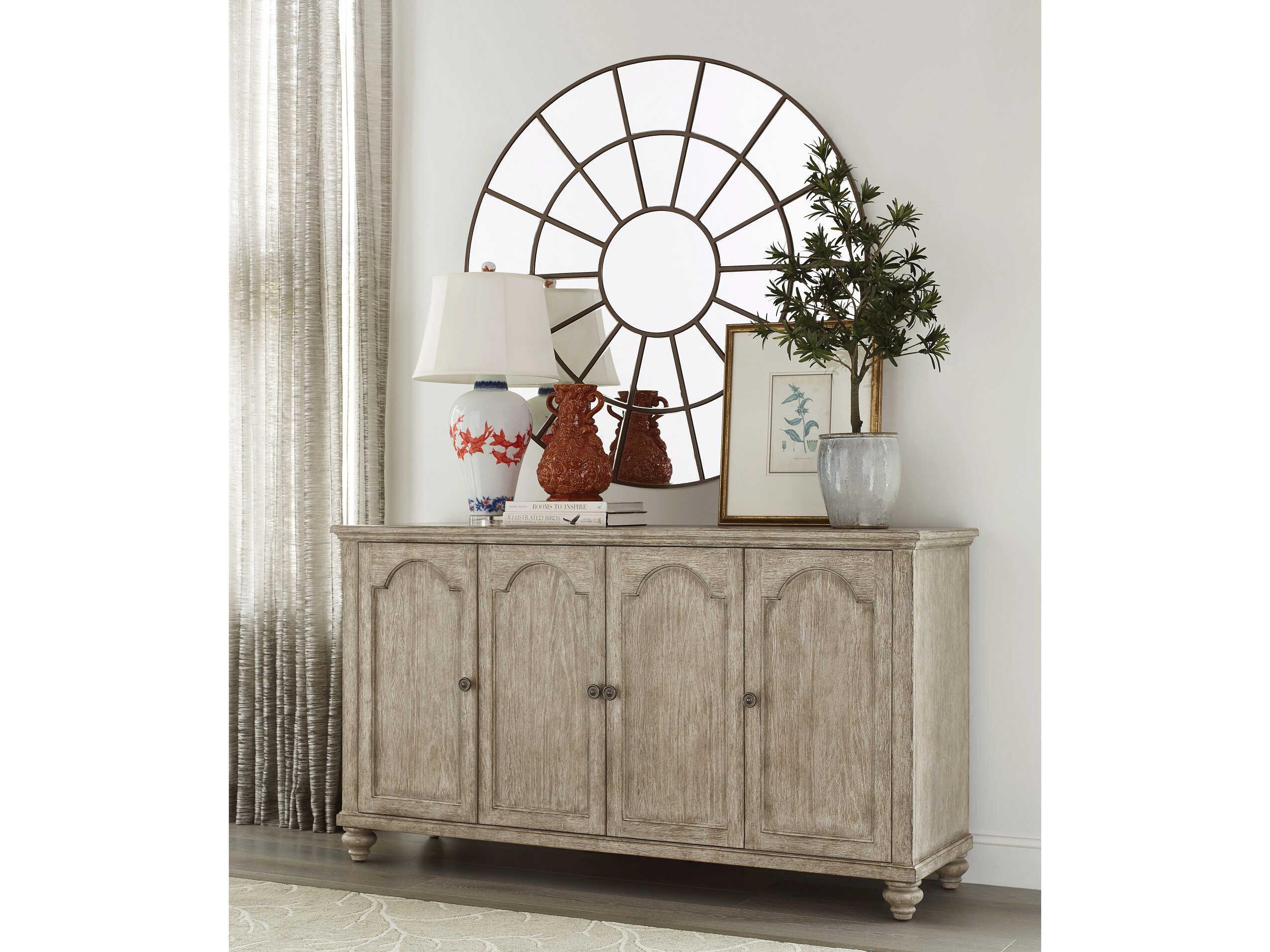 American Drew Cambric Natala 66" Oak Wood Breve Sideboard