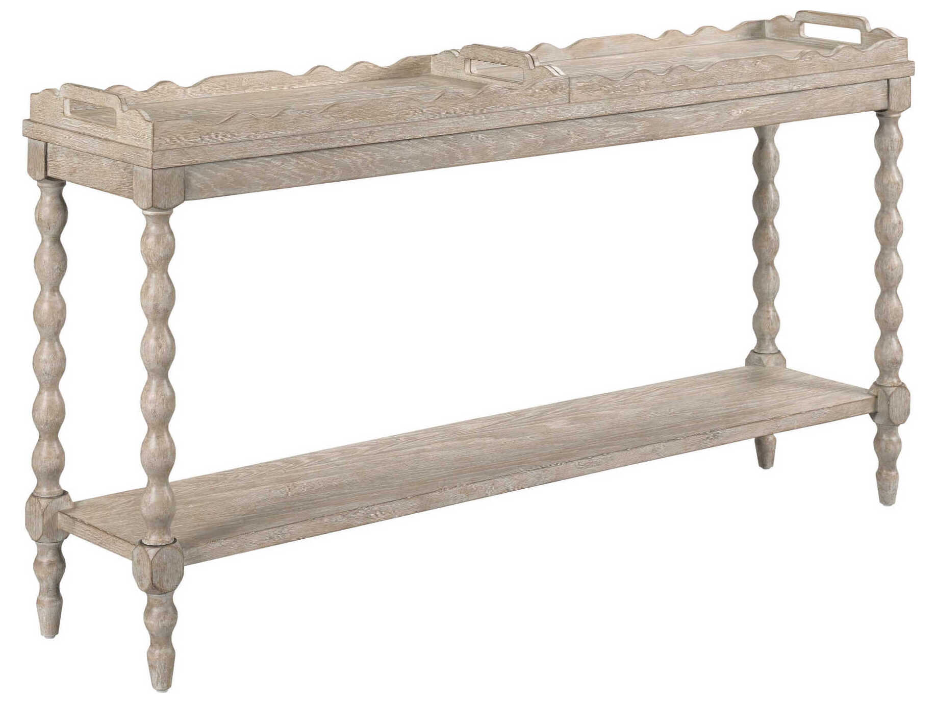 American Drew Cambric Batiste Rectangular Wood Breve Console Table