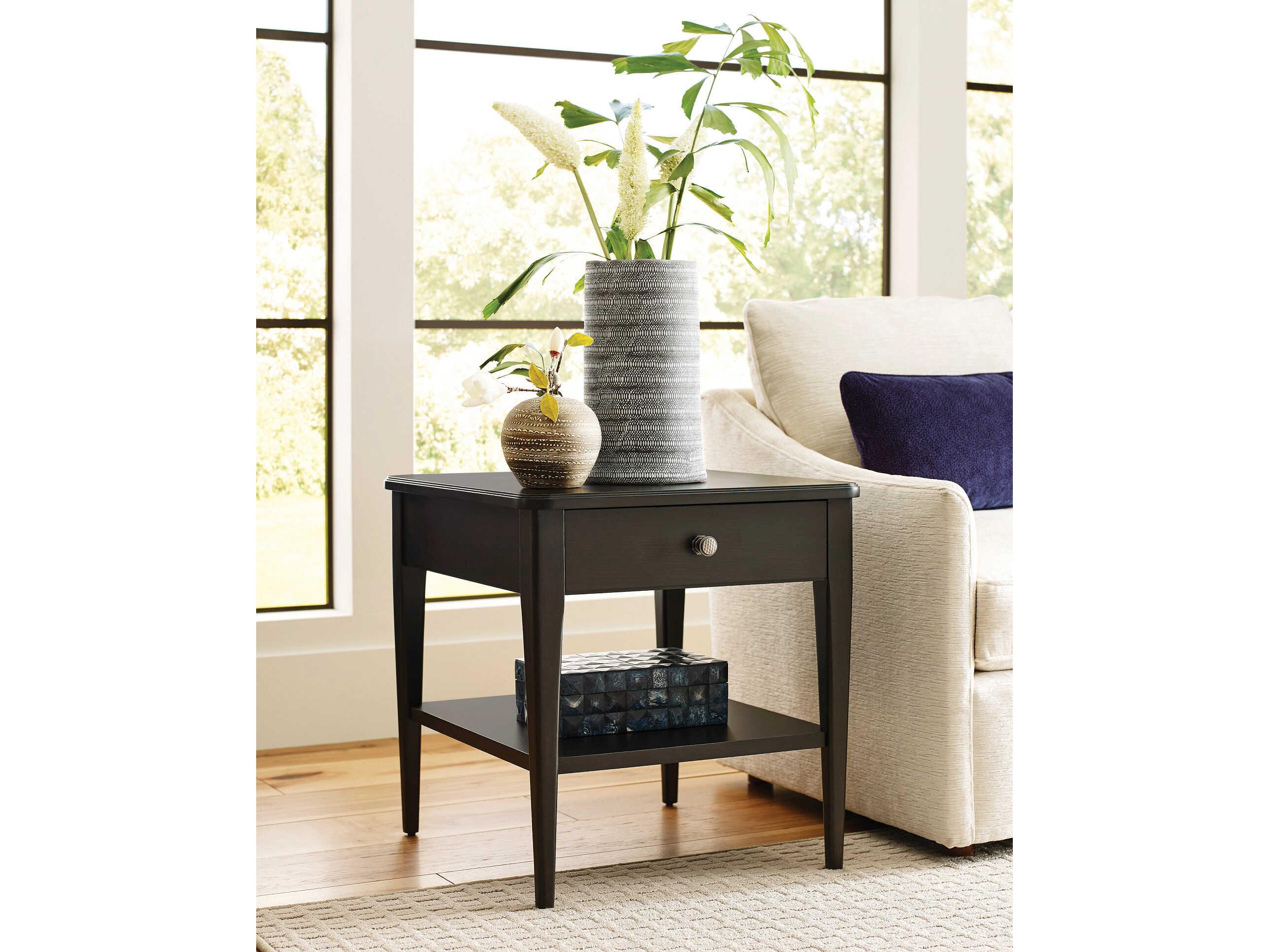 American Drew Encore Venue Rectangular Wood End Table