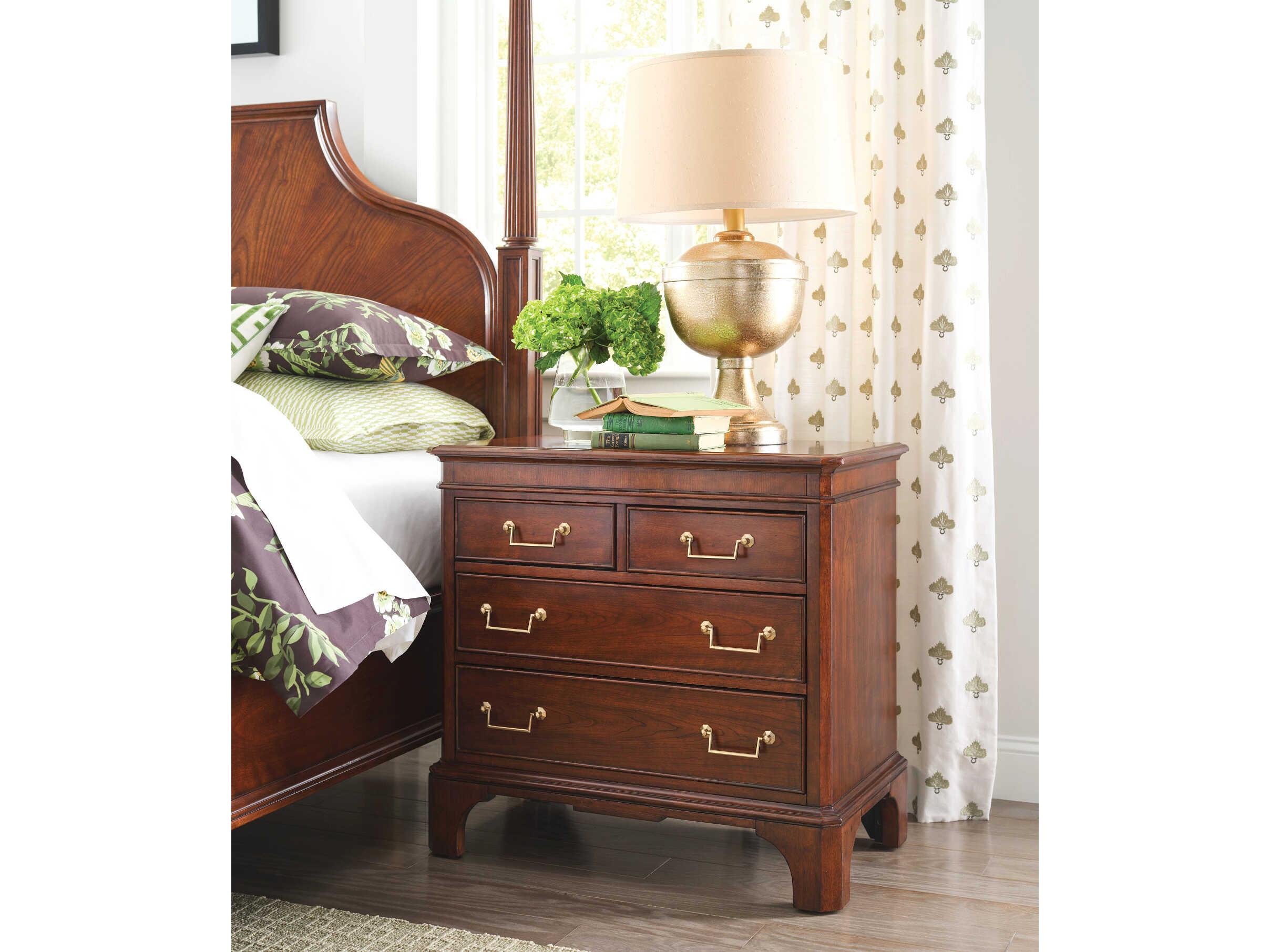 American Drew Addison Andover Brown Solid Wood Nightstand