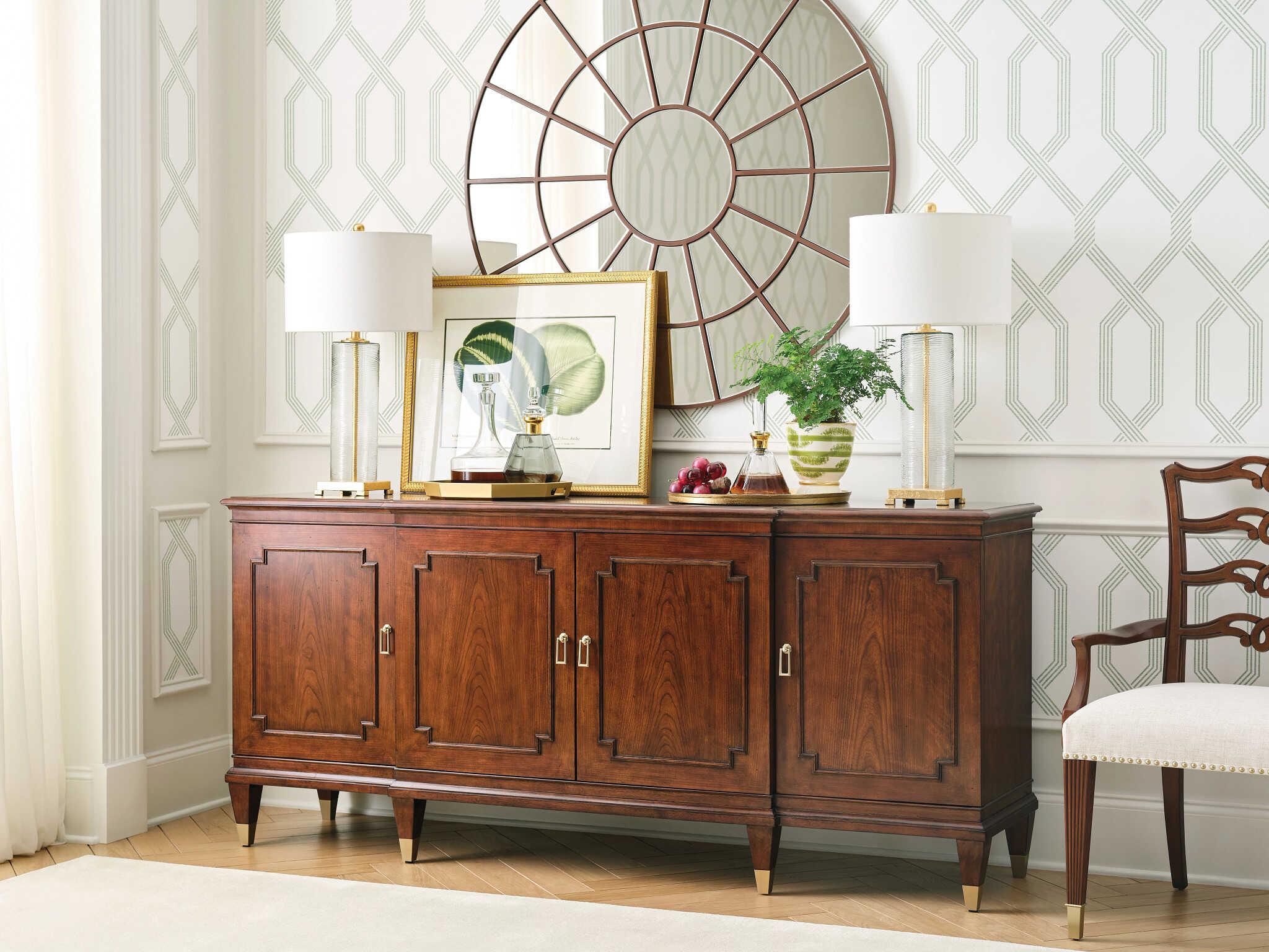 American Drew Addison Andover 79" Cherry Wood New Classic Sideboard