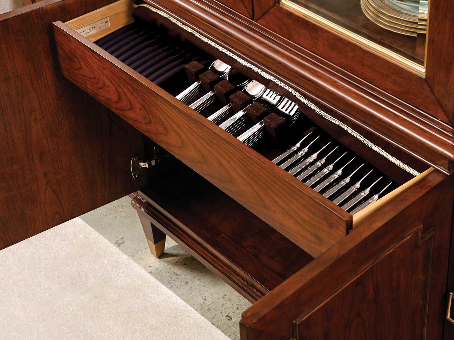 American Drew Addison Andover Solid Wood New Classic Display Cabinet