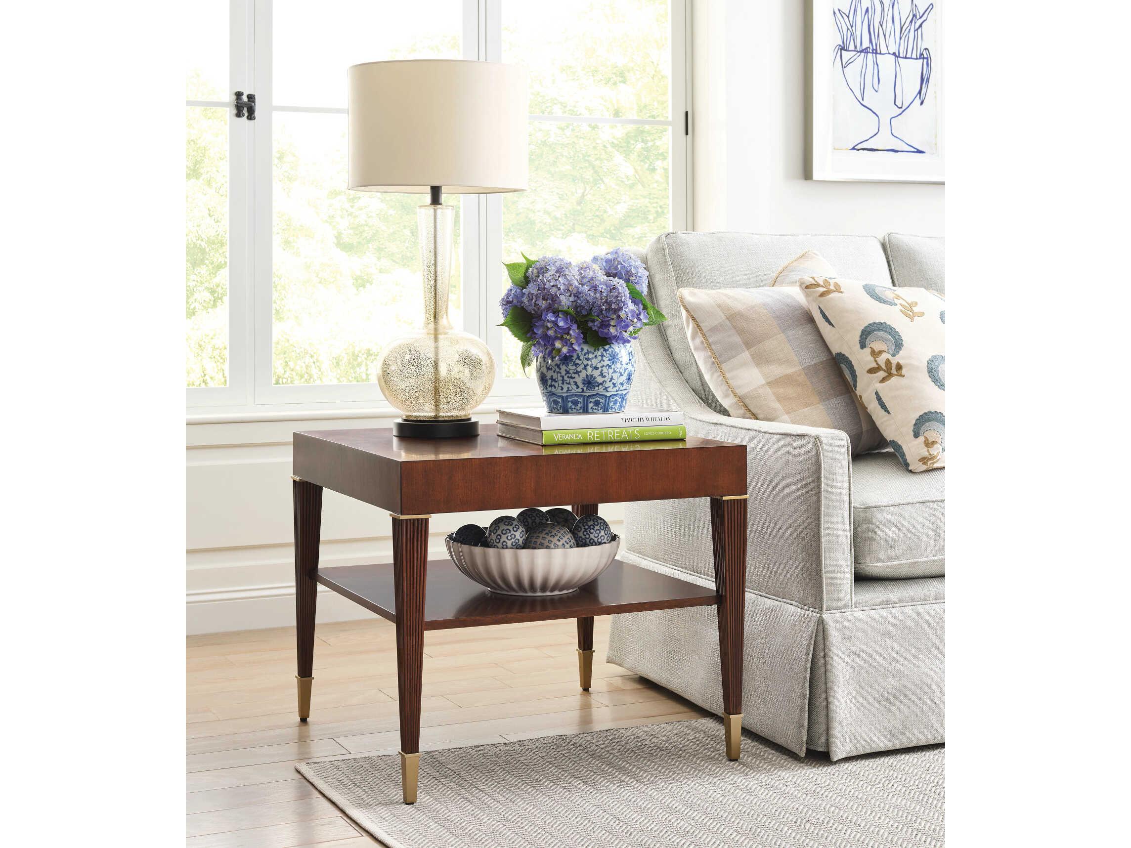 American Drew Addison Greenhill Square Wood New Classic End Table