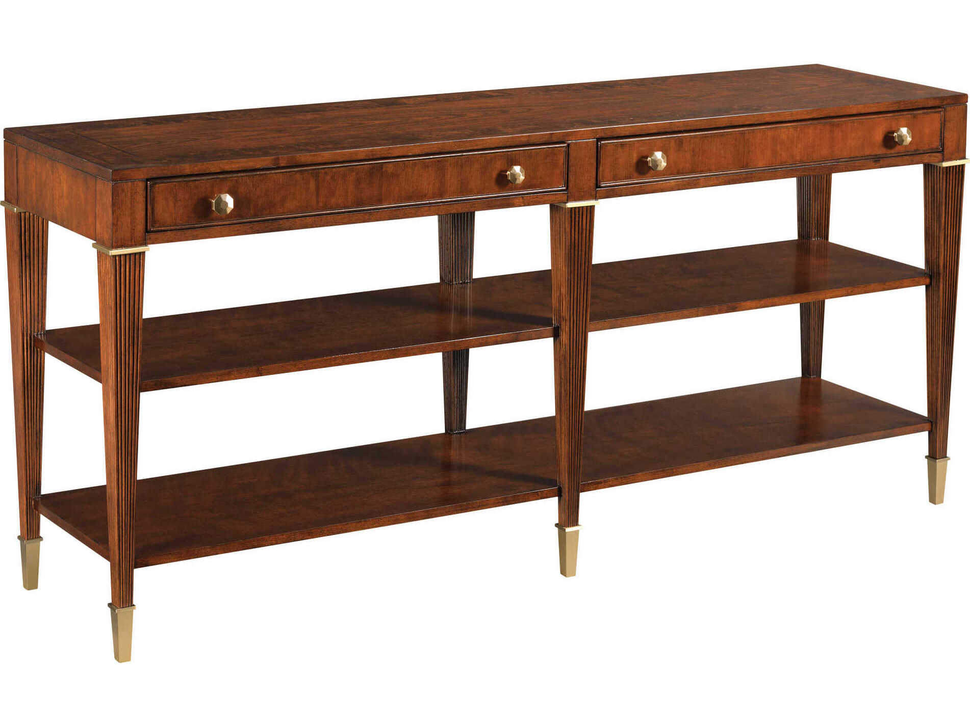 American Drew Addison Greenhill Rectangular Wood New Classic Console Table