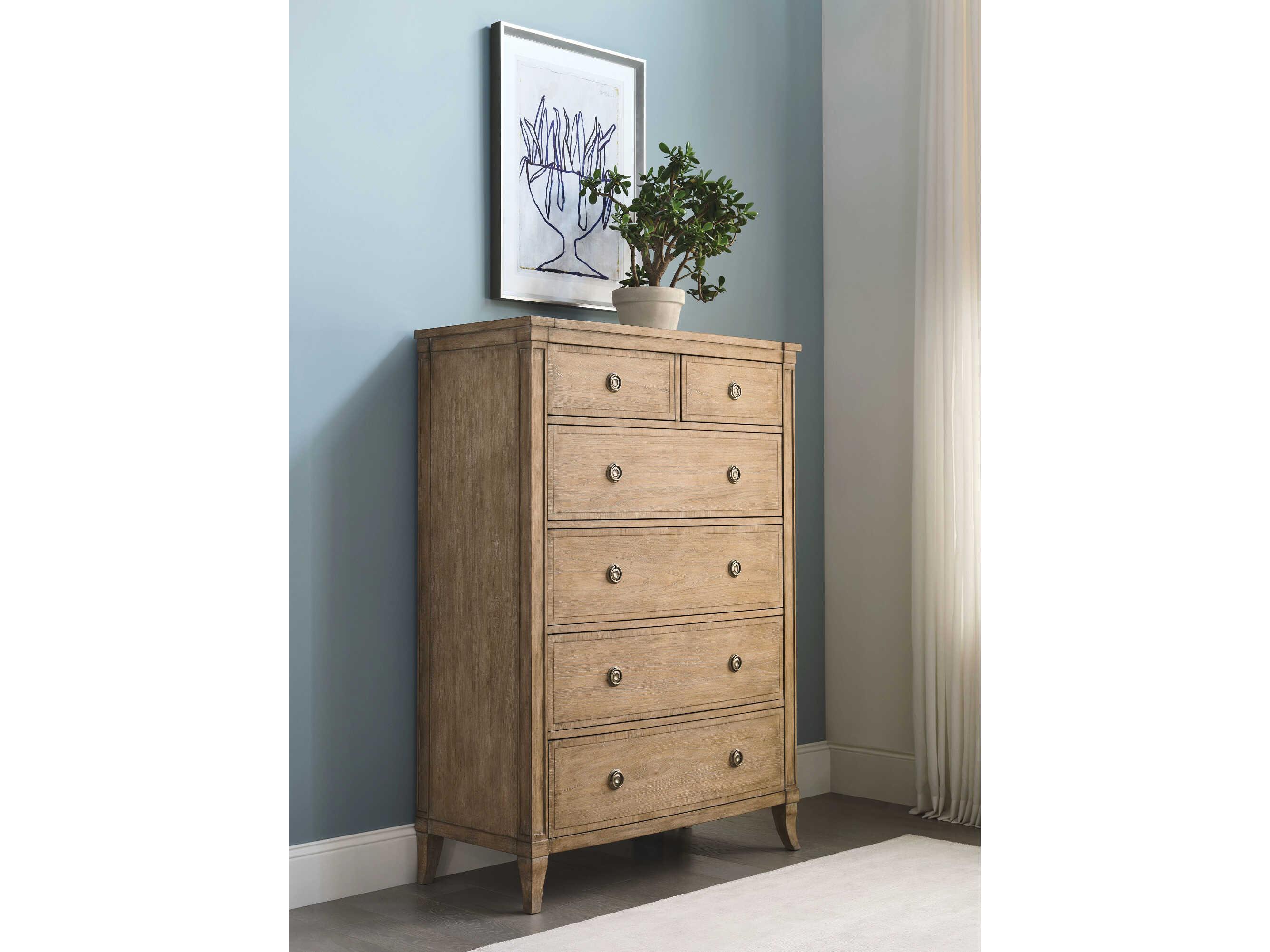 American Drew Chastain Chastain Brown Elm Wood Accent Chest