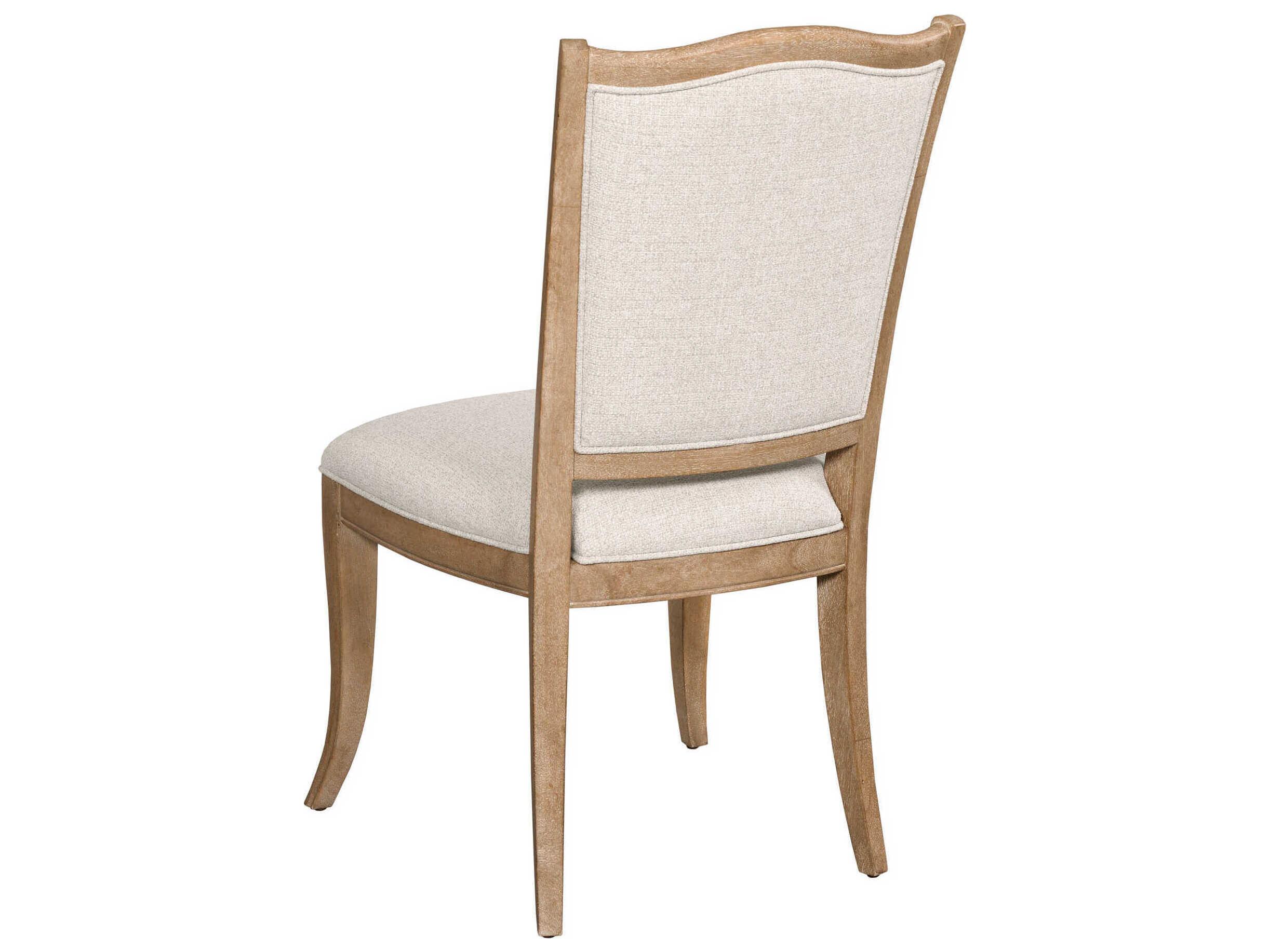 American Drew Chastain Weybridge Solid Wood Brown Upholstered Armless Dining Chair