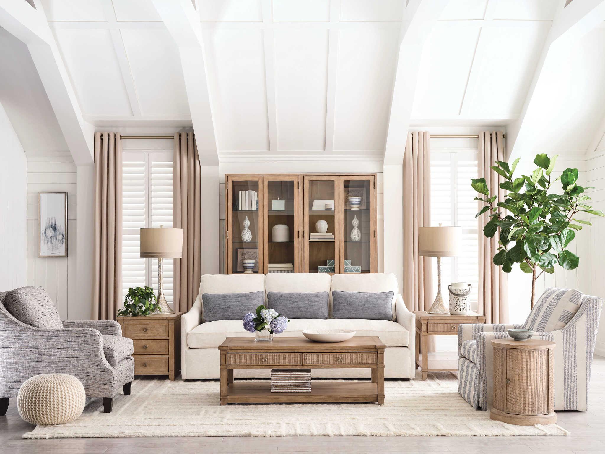 American Drew Chastain Woodfield Rectangular Wood Coffee Table