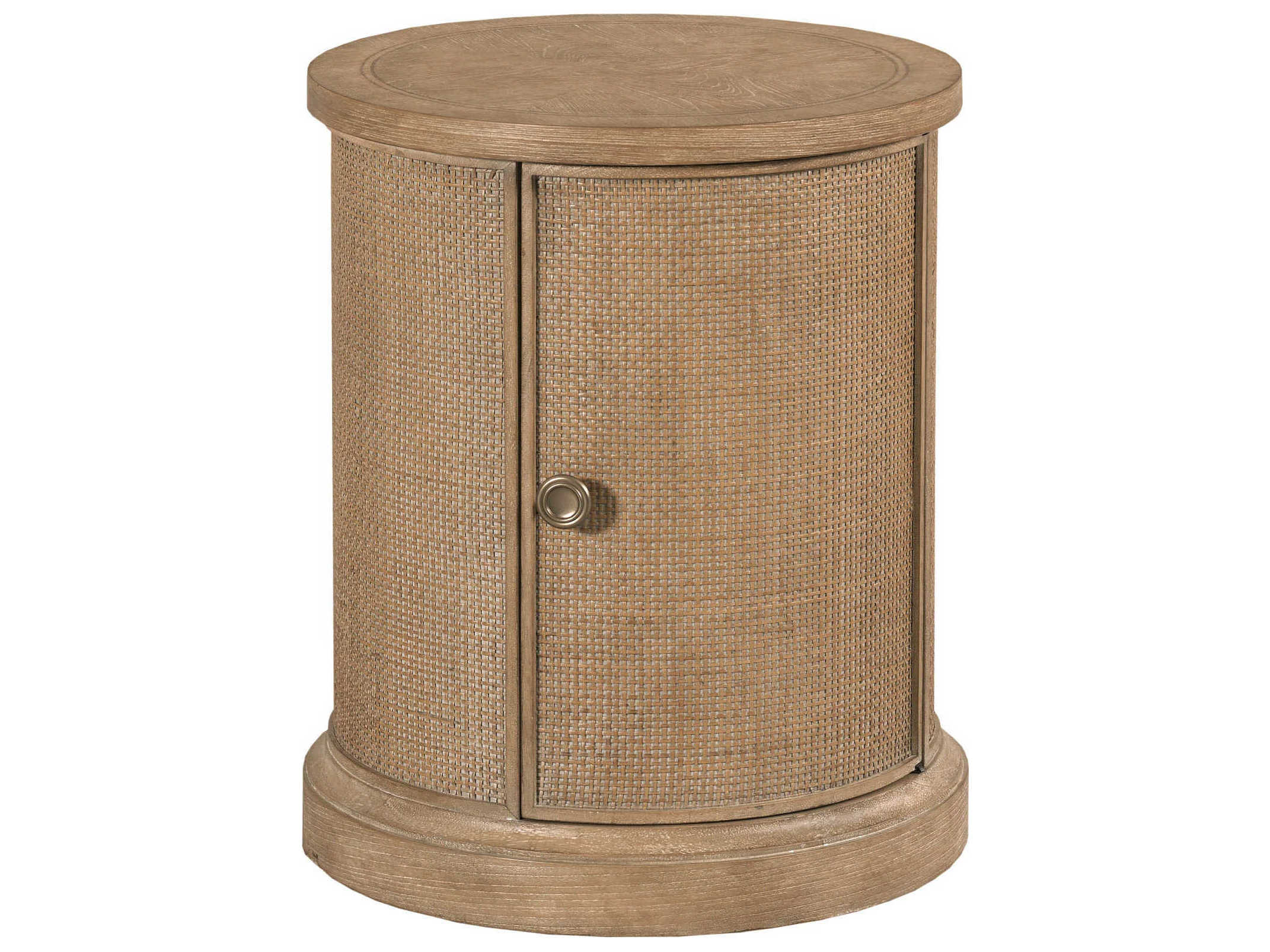 American Drew Chastain Woodfield Round Wood End Table
