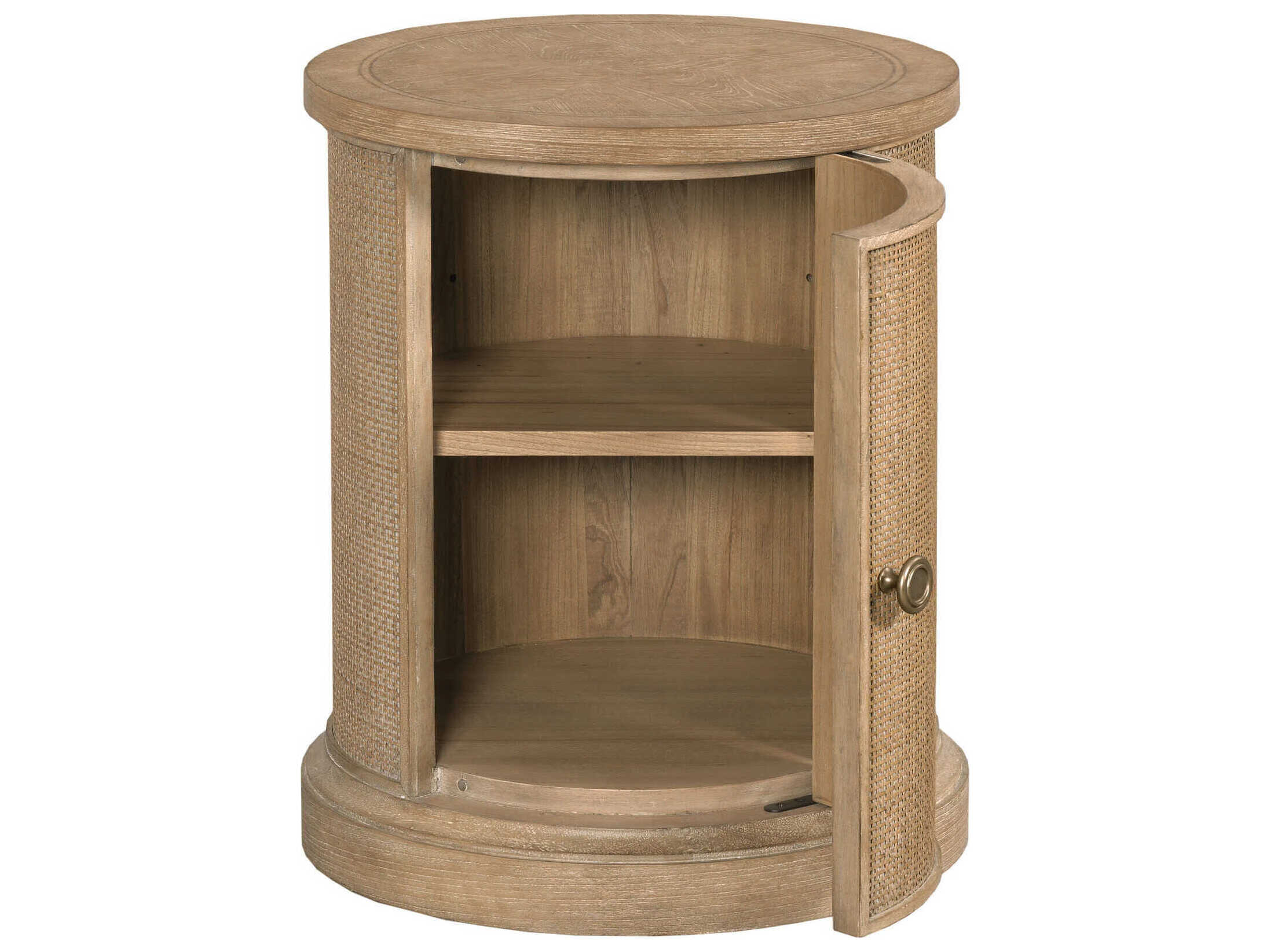 American Drew Chastain Woodfield Round Wood End Table