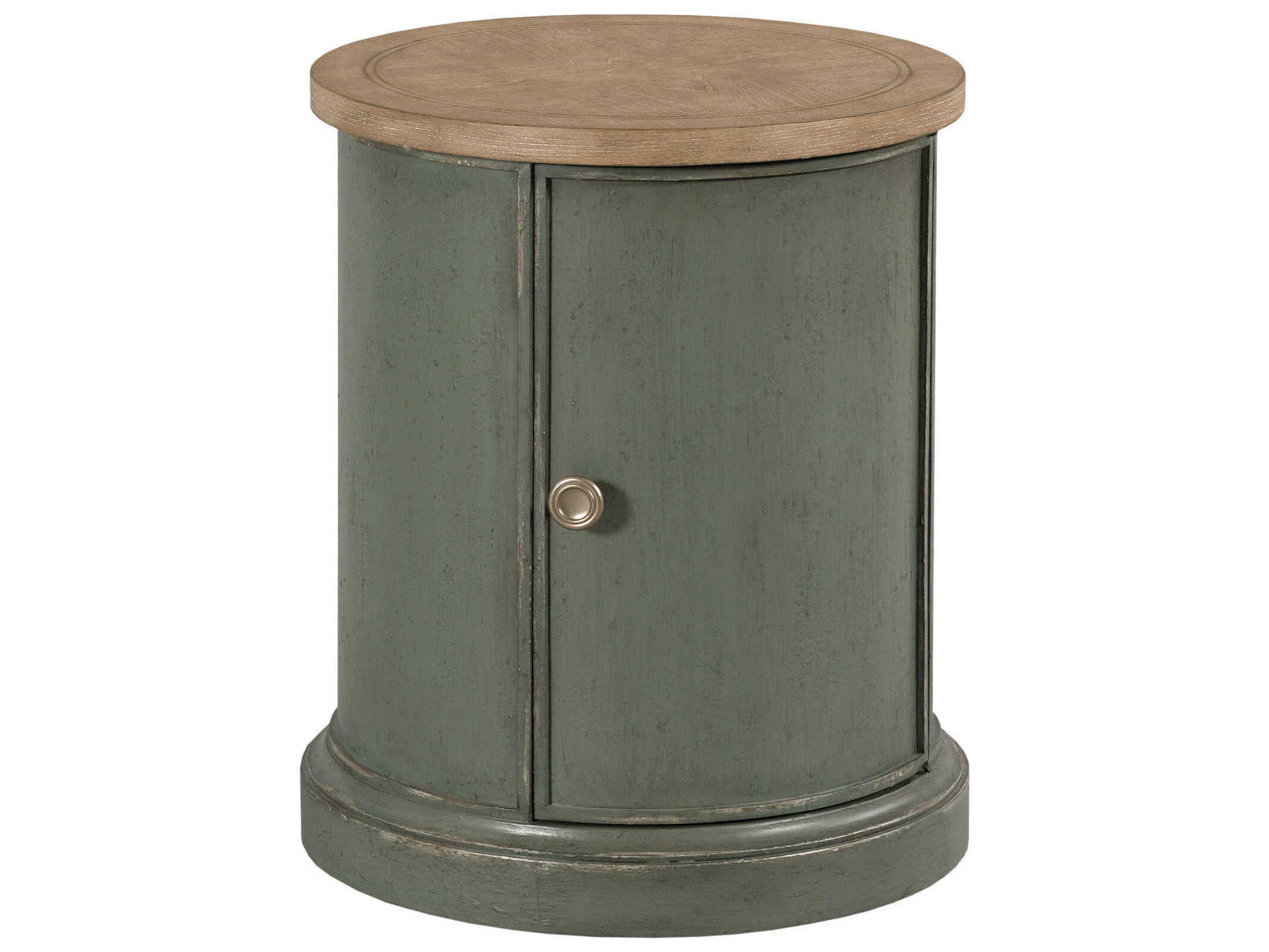 American Drew Chastain Woodfield Round Wood End Table