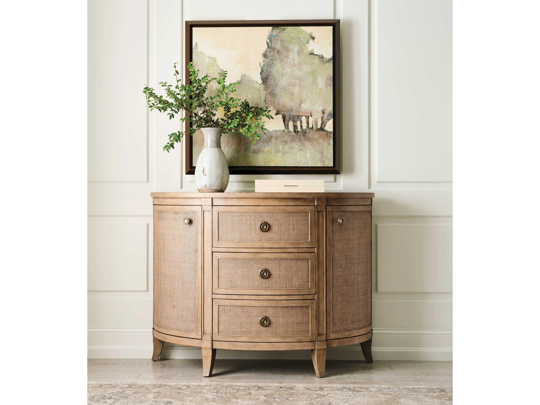 American Drew Chastain Woodfield Brown Elm Wood Accent Chest