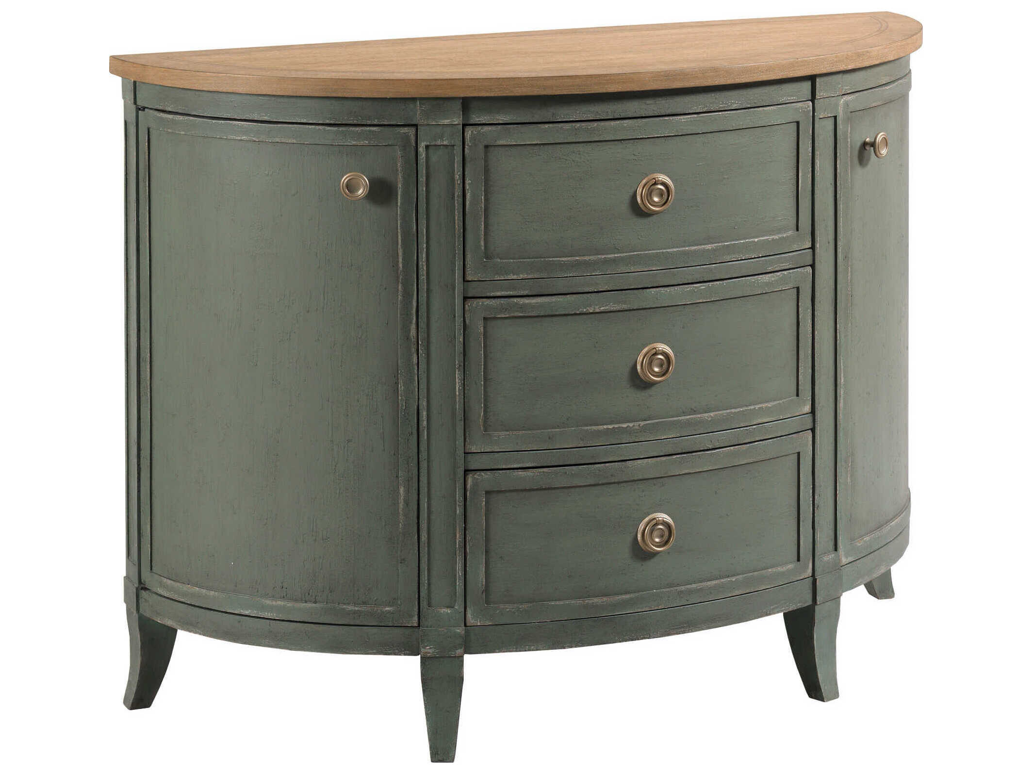 American Drew Chastain Woodfield Green Elm Wood Accent Chest