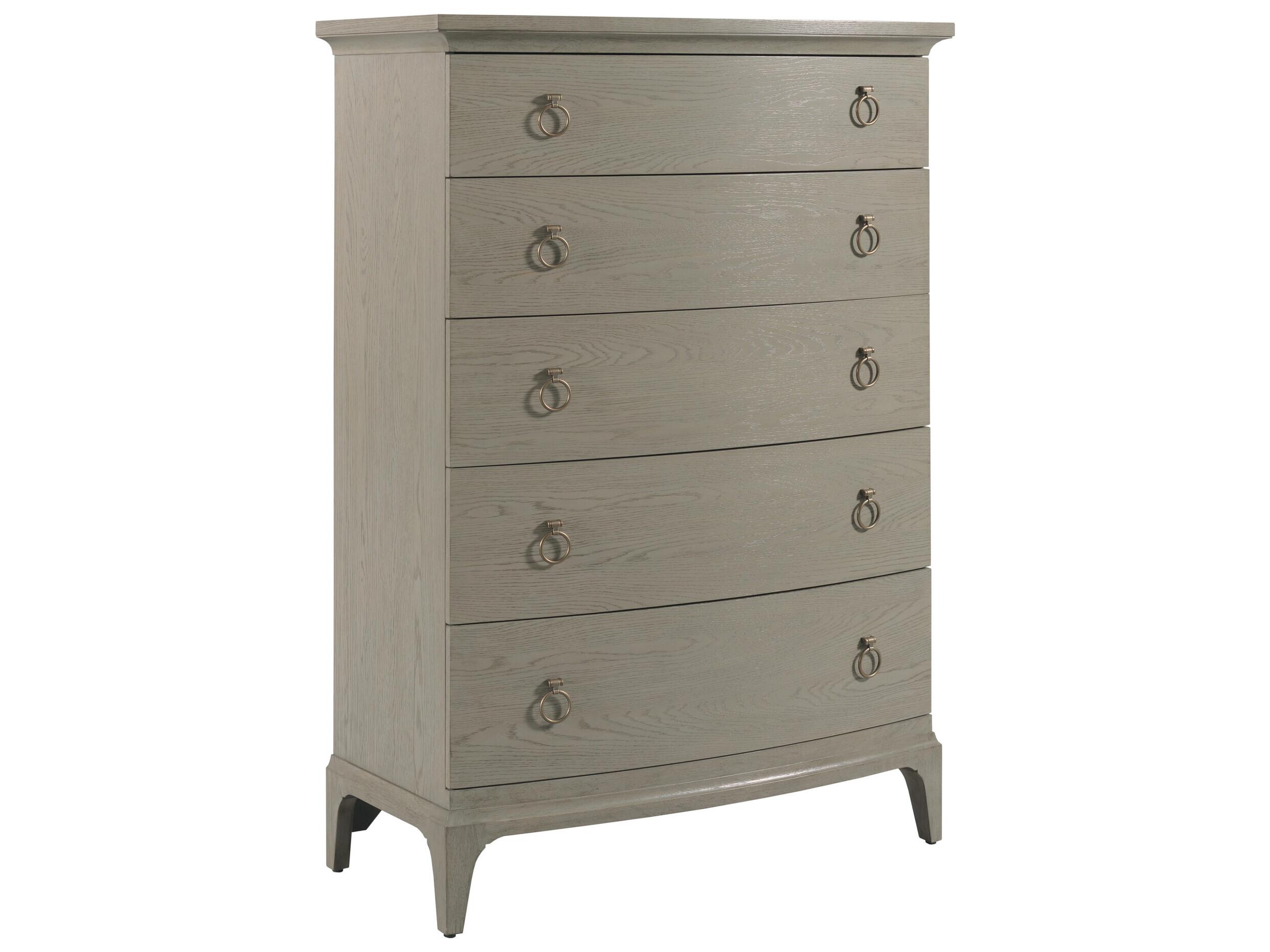 American Drew Milan Gray Oak Wood Accent Chest