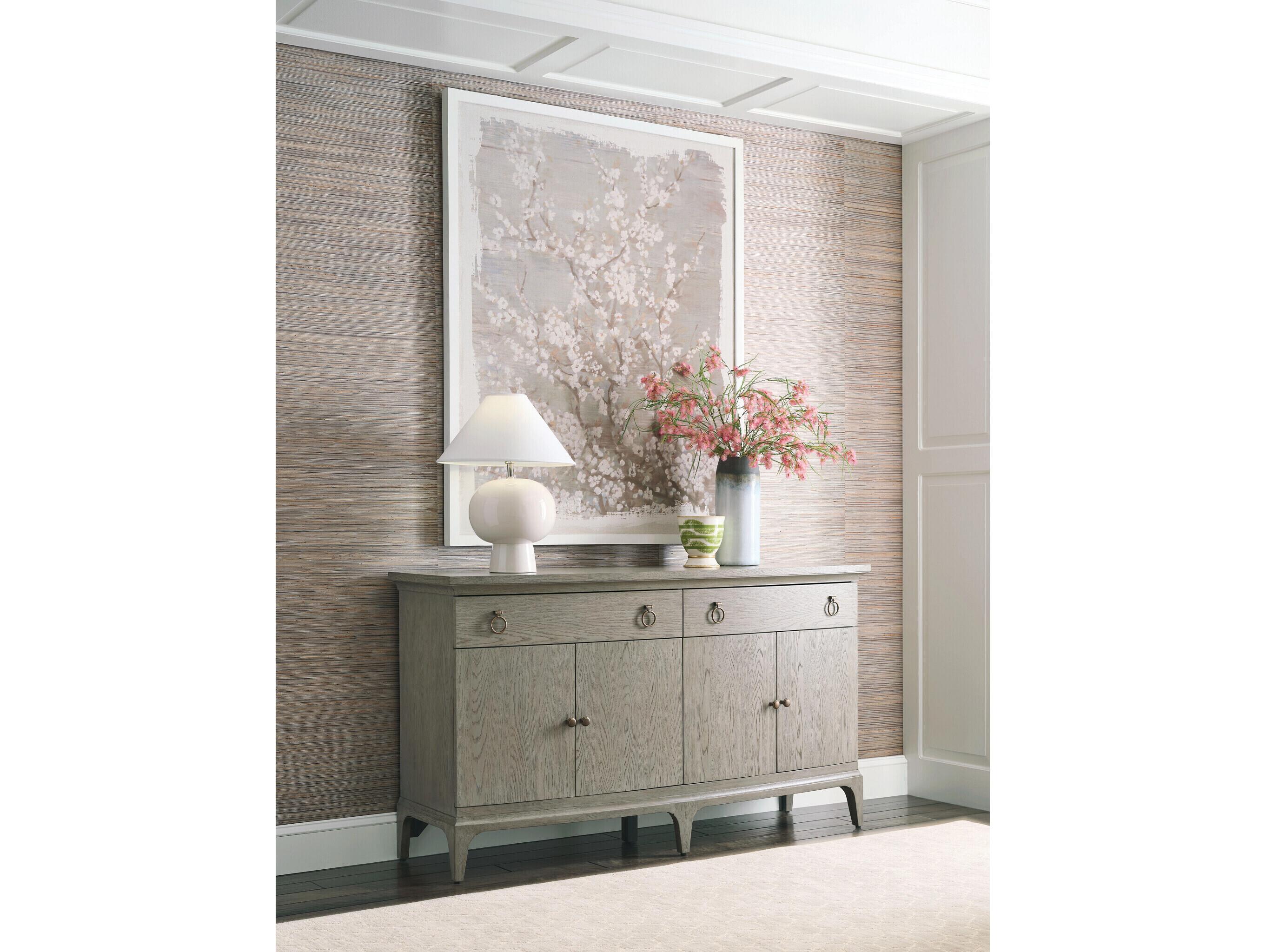 American Drew Milan 68" Oak Wood Sideboard