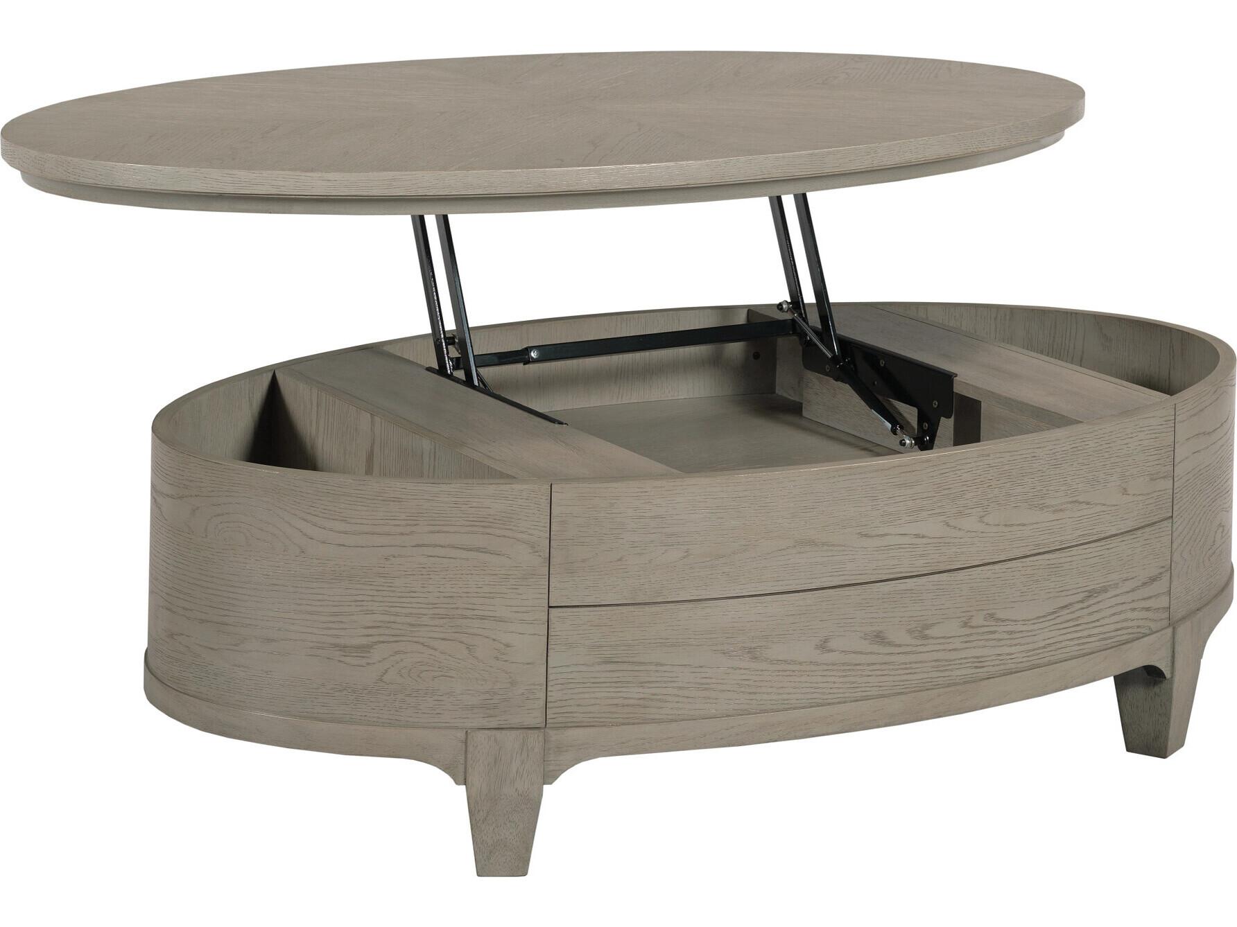 American Drew Milan Oval Wood Coffee Table