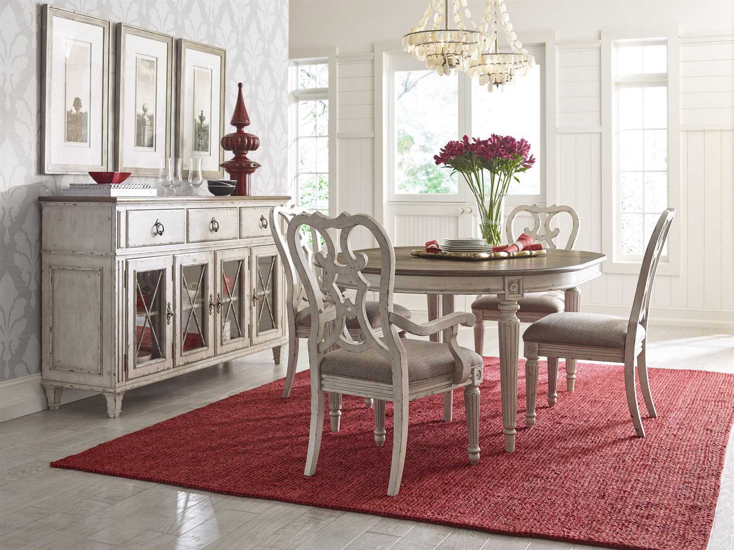 American Drew Southbury Round Wood Dining Table