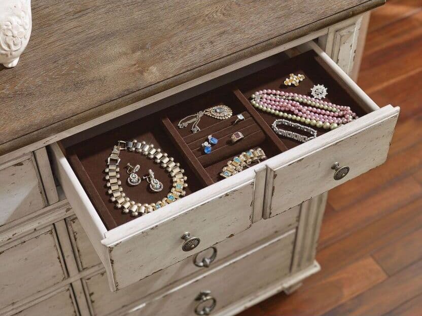 American Drew Summit Oak Wood Double Dresser