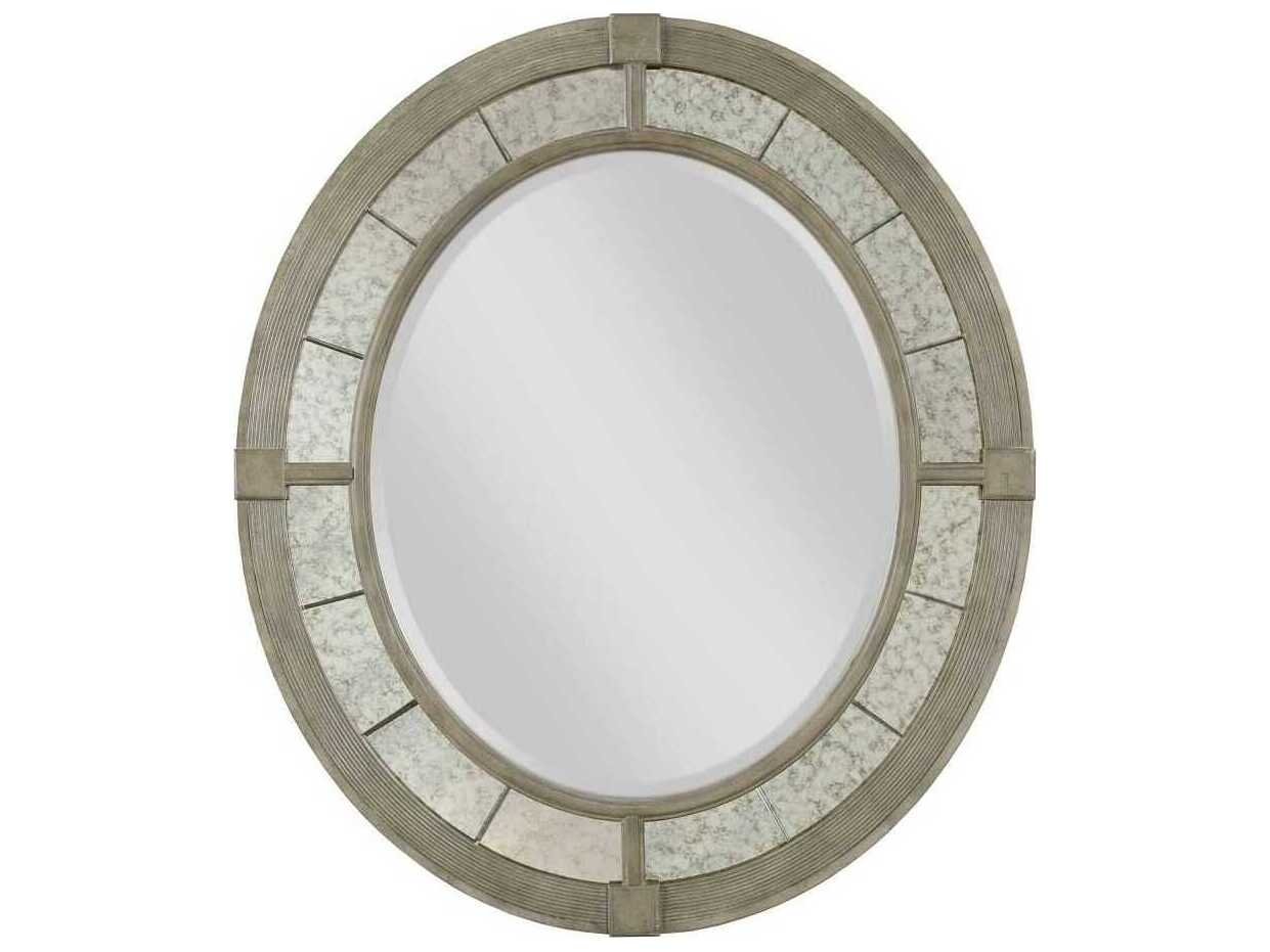 American Drew Savona Rococo Versaille Oval Wall Mirror