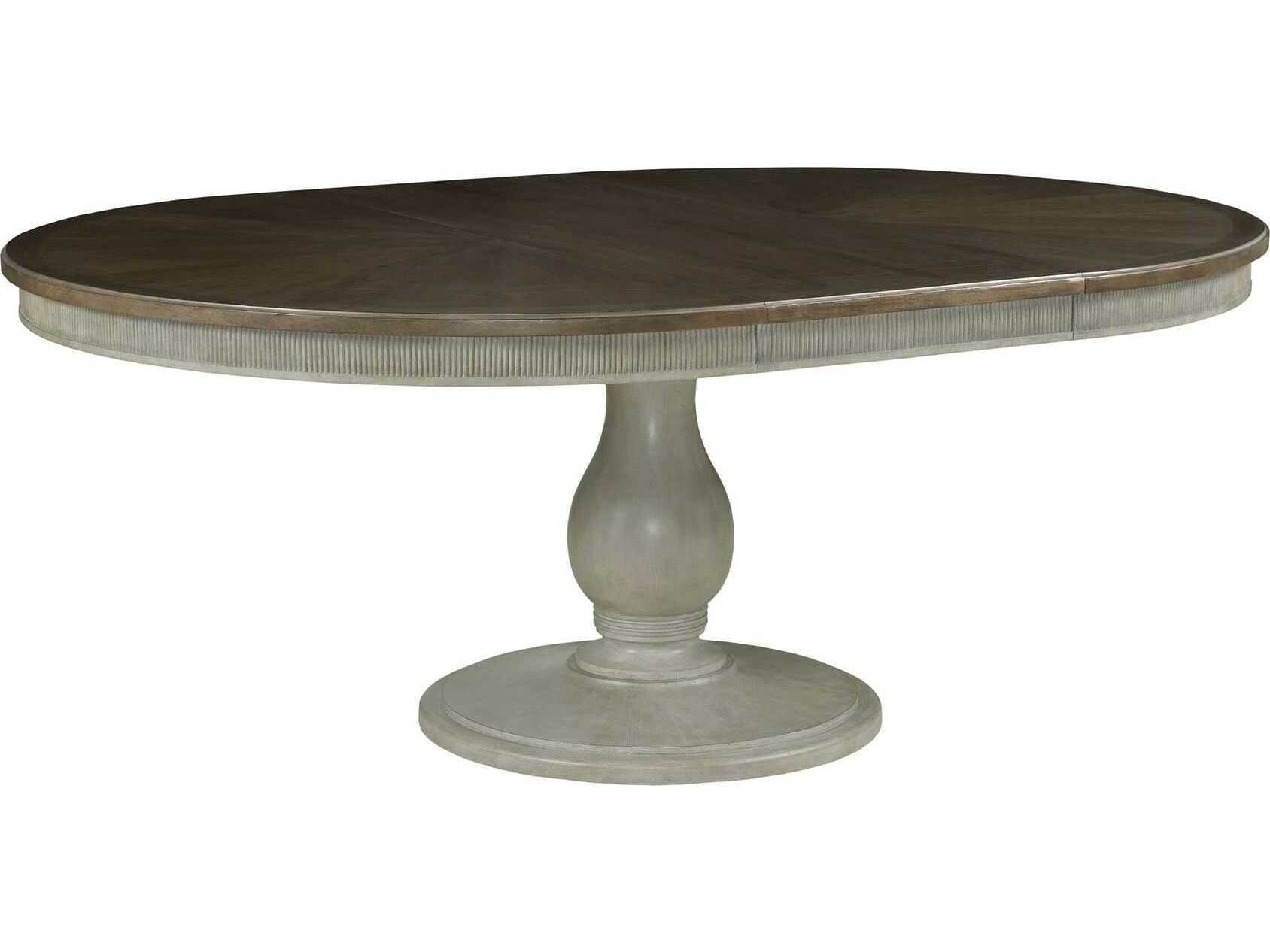 American Drew Savona Octavia Round Wood Versaille Dining Table