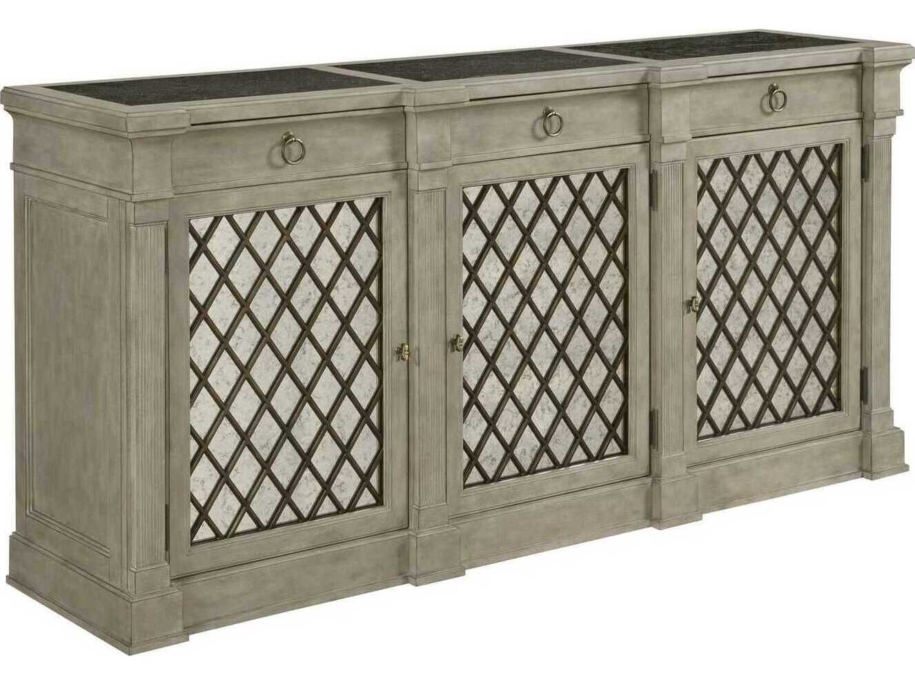 American Drew Savona Colette 76" Elm Wood Versaille Credenza Sideboard