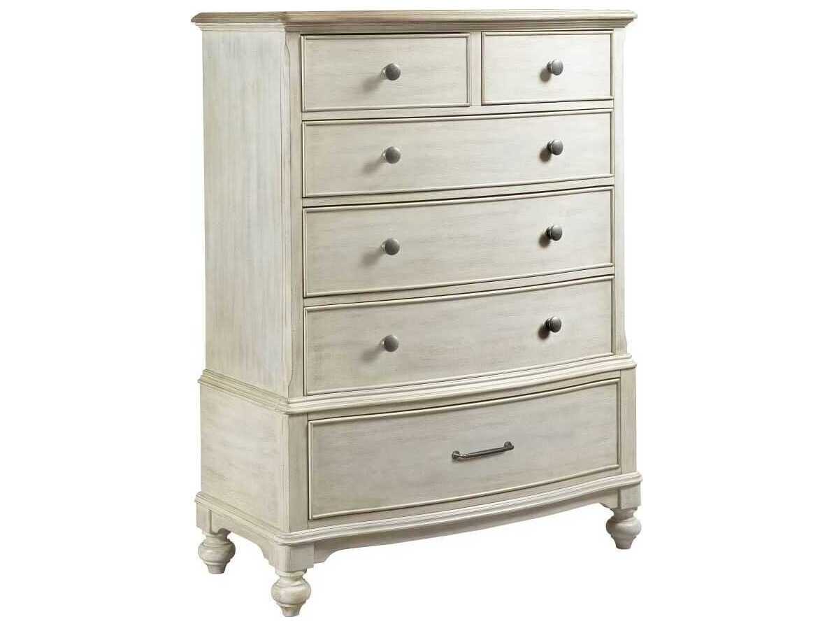 American Drew Litchfield Carrick 6-Drawers Driftwood Sun Washed Beige Hardwood Accent Chest