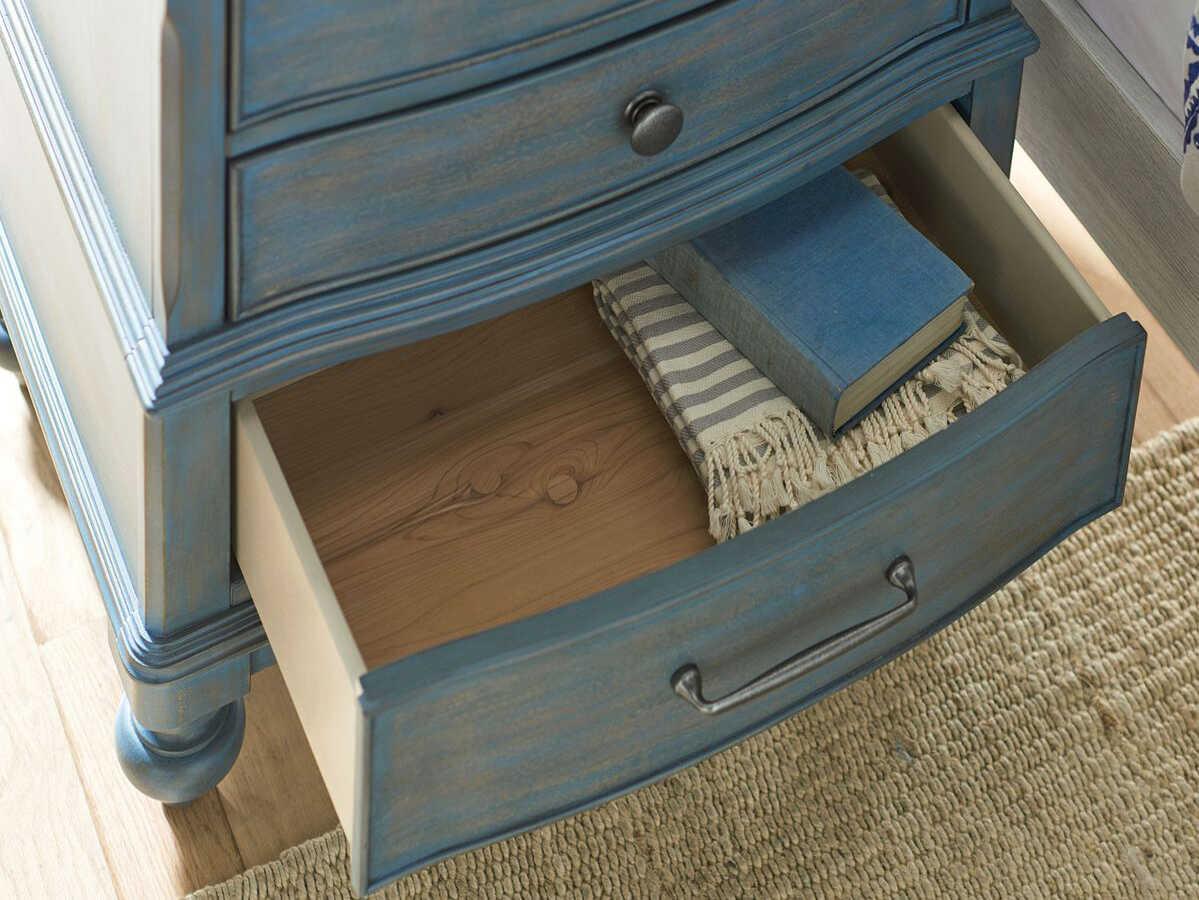 American Drew Litchfield Moray 3-Drawers Hardwood Nightstand