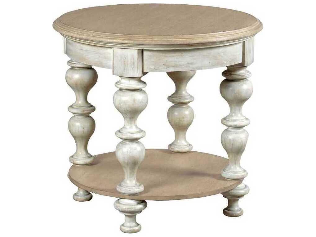 American Drew Litchfield Blakeney Round Driftwood End Table