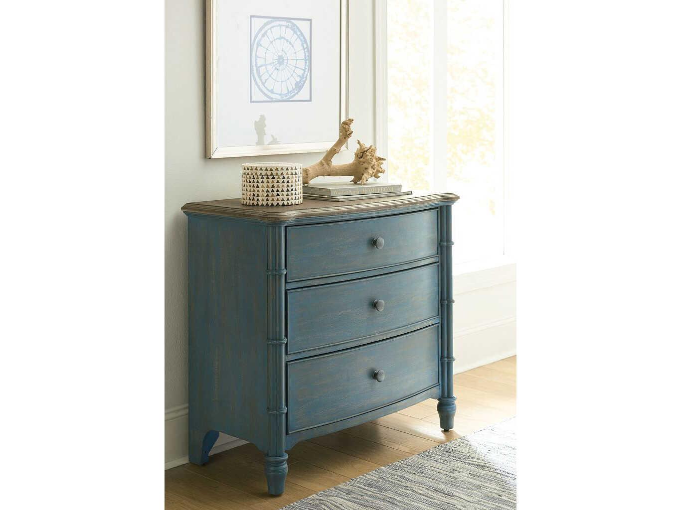 American Drew Litchfield Sundown 3-Drawers Hardwood Chest Nightstand
