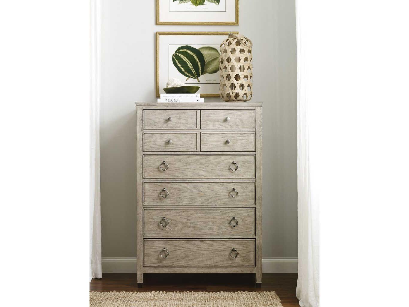 American Drew Vista Midland Oyster Brown Hardwood Accent Chest