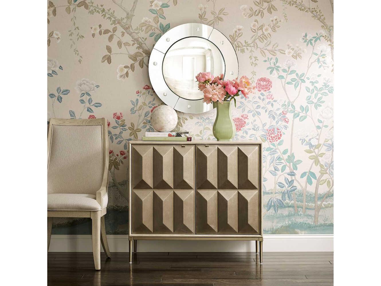 American Drew Lenox Prism Alabaster Brown Hardwood Accent Chest