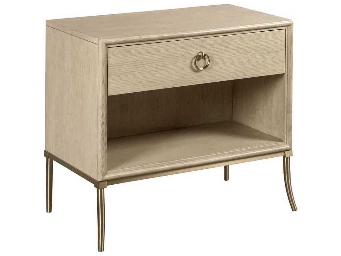 American Drew Lenox Somma 1-Drawer Brown Hardwood Nightstand