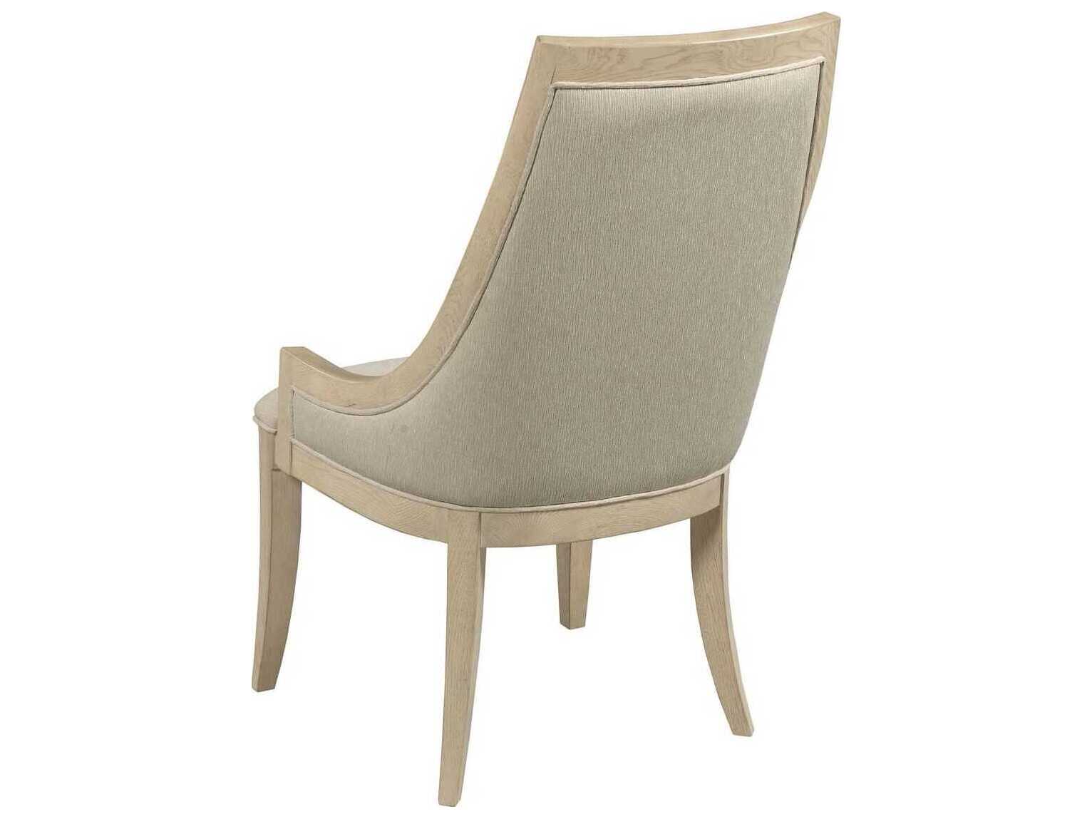 American Drew Lenox Chalon Hardwood Brown Upholstered Arm Dining Chair