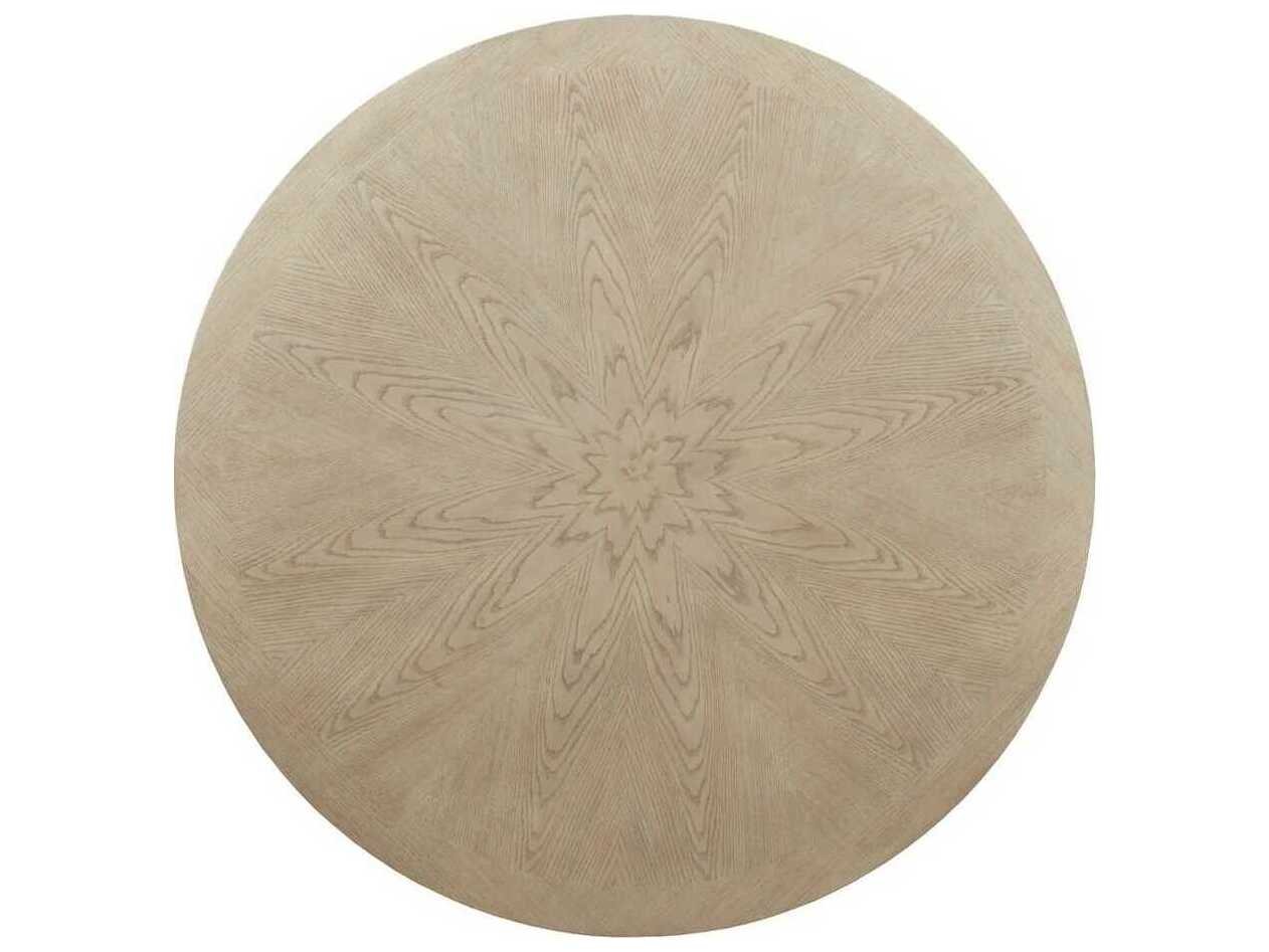 American Drew Lenox Plaza Round Wood Alabaster Dining Table