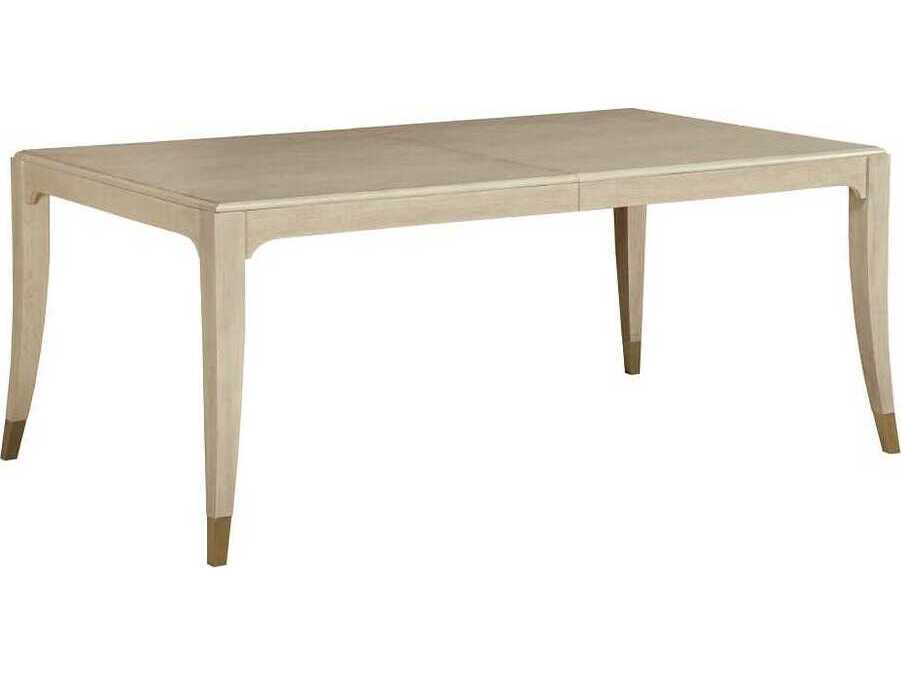 American Drew Lenox Terrace Rectangular Wood Alabaster Dining Table