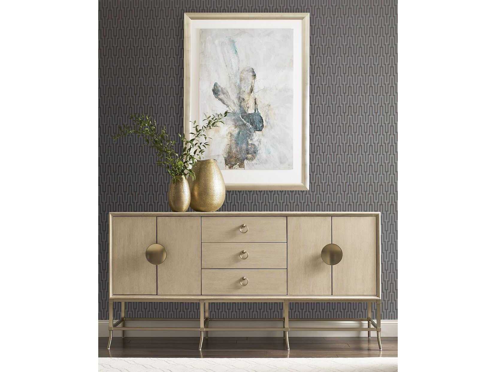 American Drew Lenox Carrera 76" Hardwood Alabaster Sideboard
