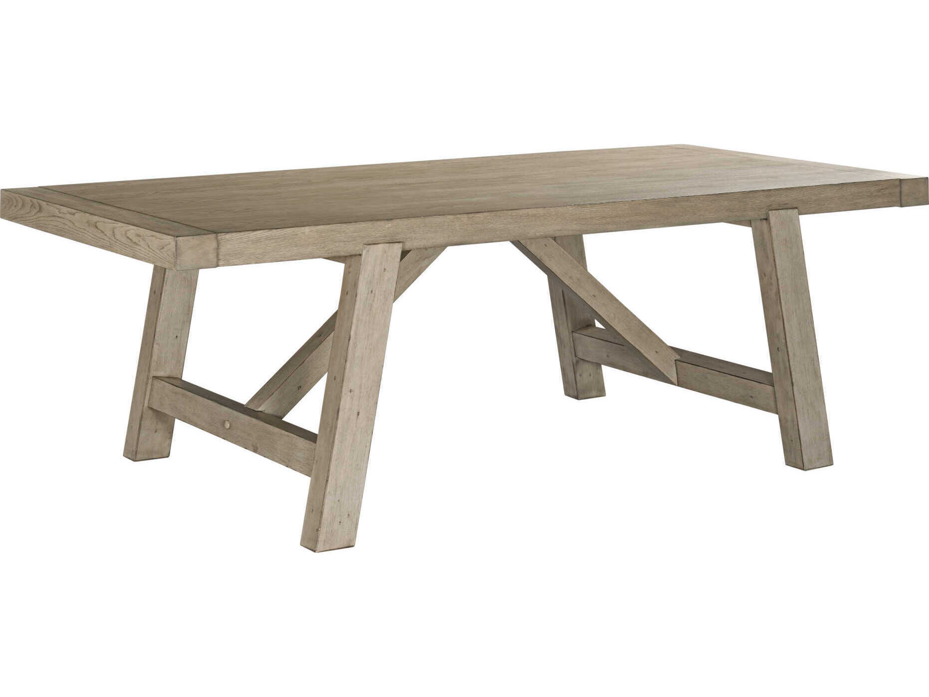 American Drew West Fork Gilmore Rectangular Wood Aged Taupe Dining Table