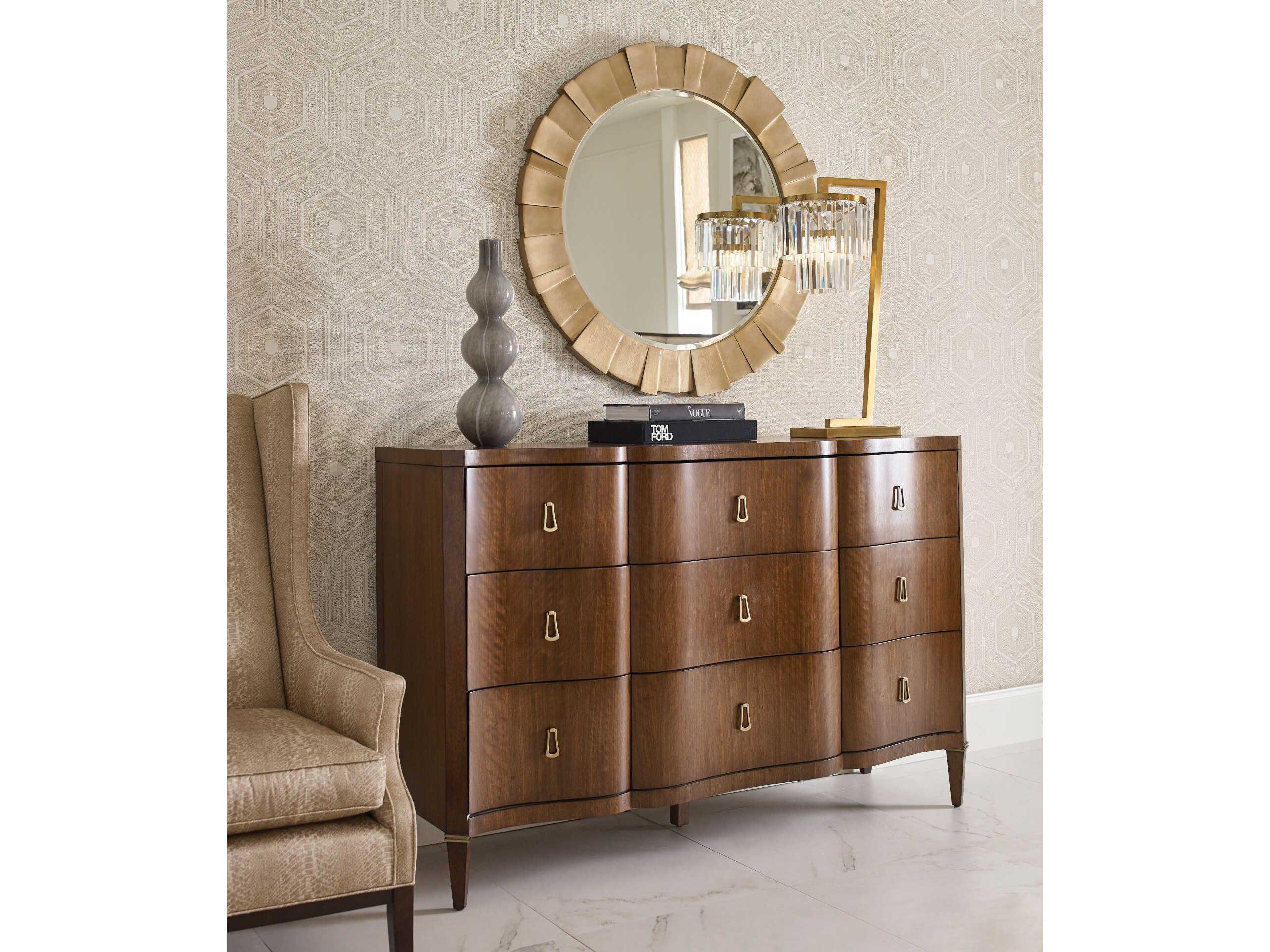 American Drew Vantage Richmond 6-Drawers Brown Hardwood Dresser