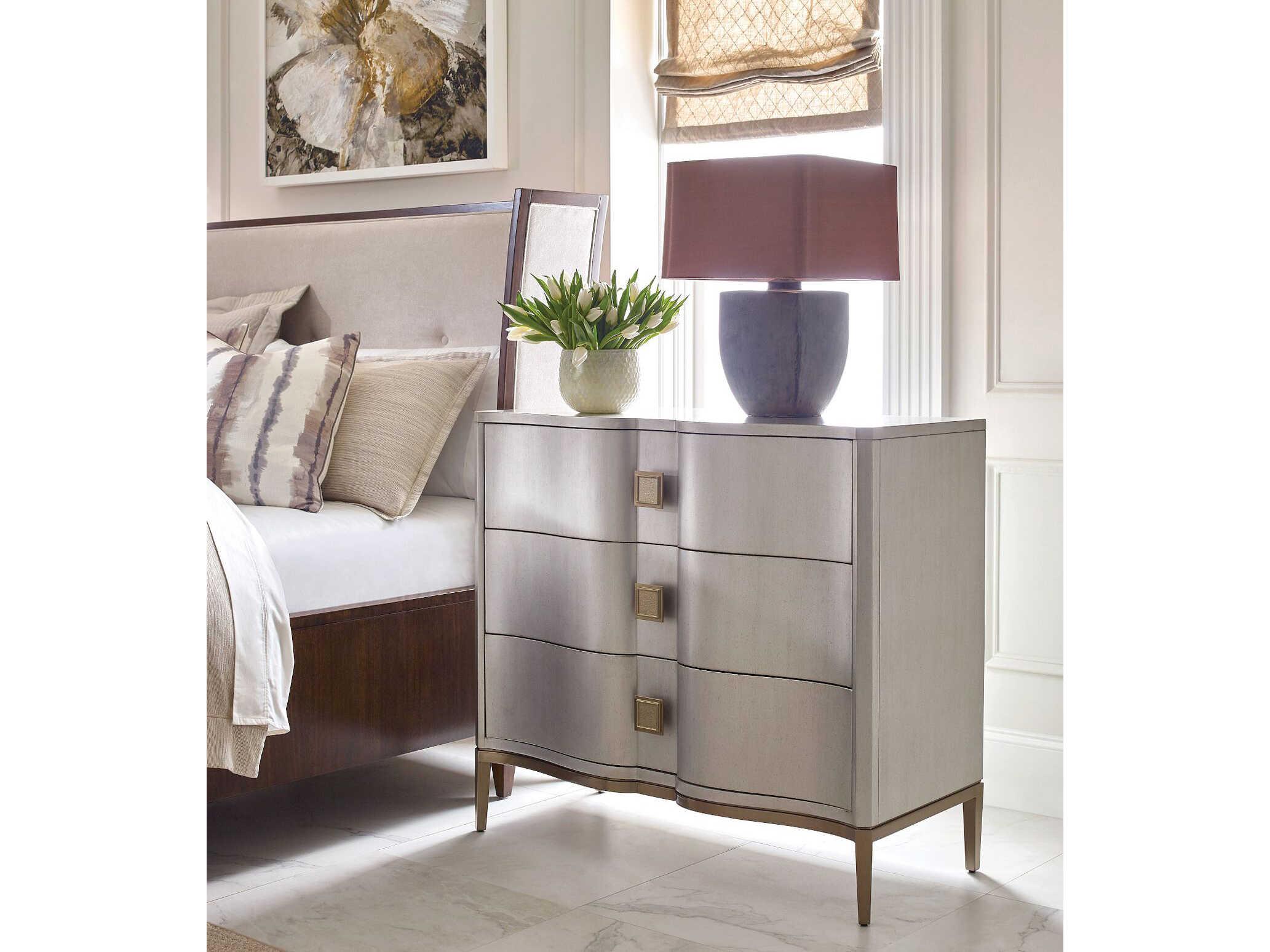 American Drew Vantage Randolph 3-Drawers Gray Hardwood Dresser