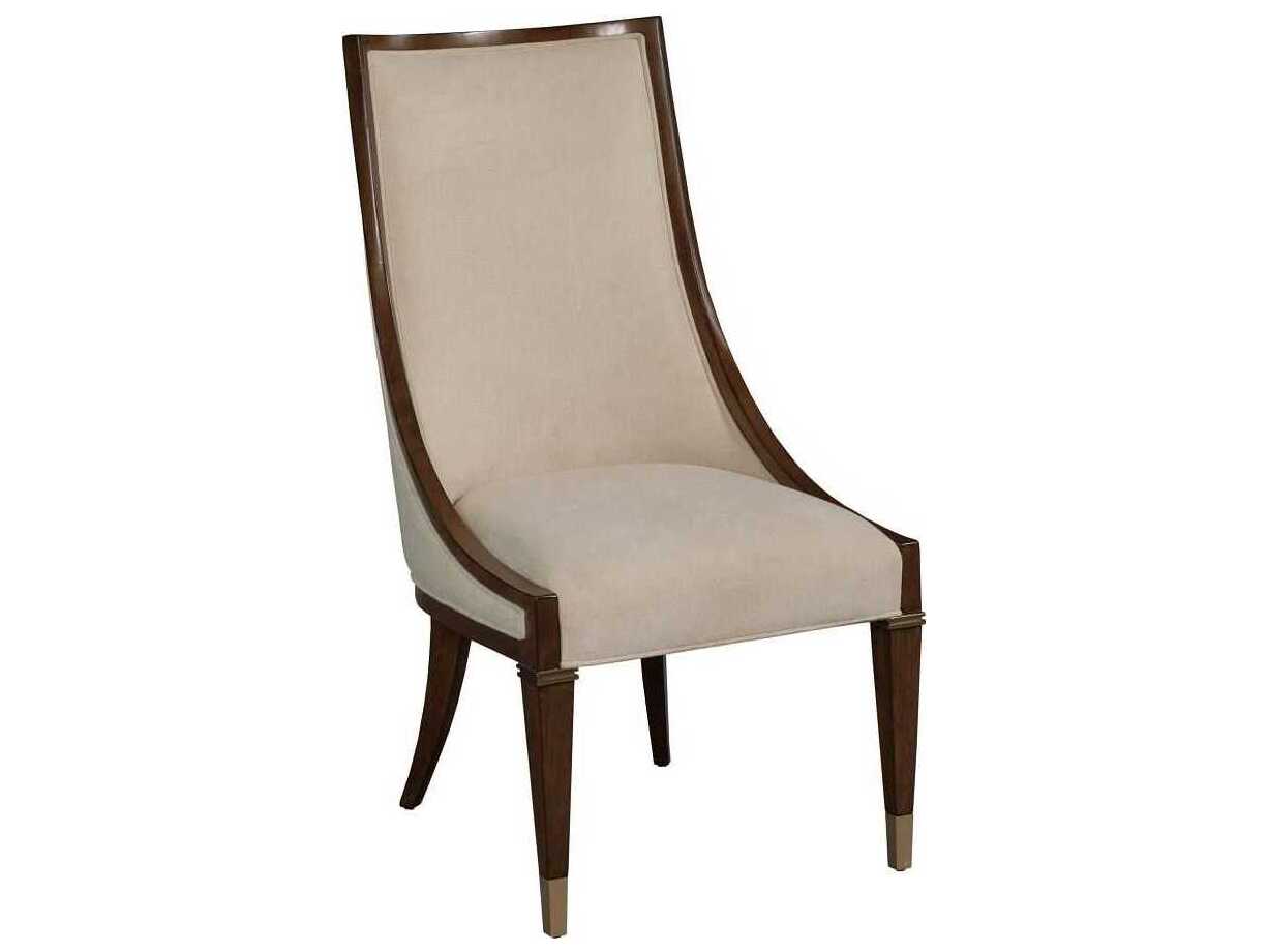 American Drew Vantage Cumberland Hardwood Brown Upholstered Armless Dining Chair