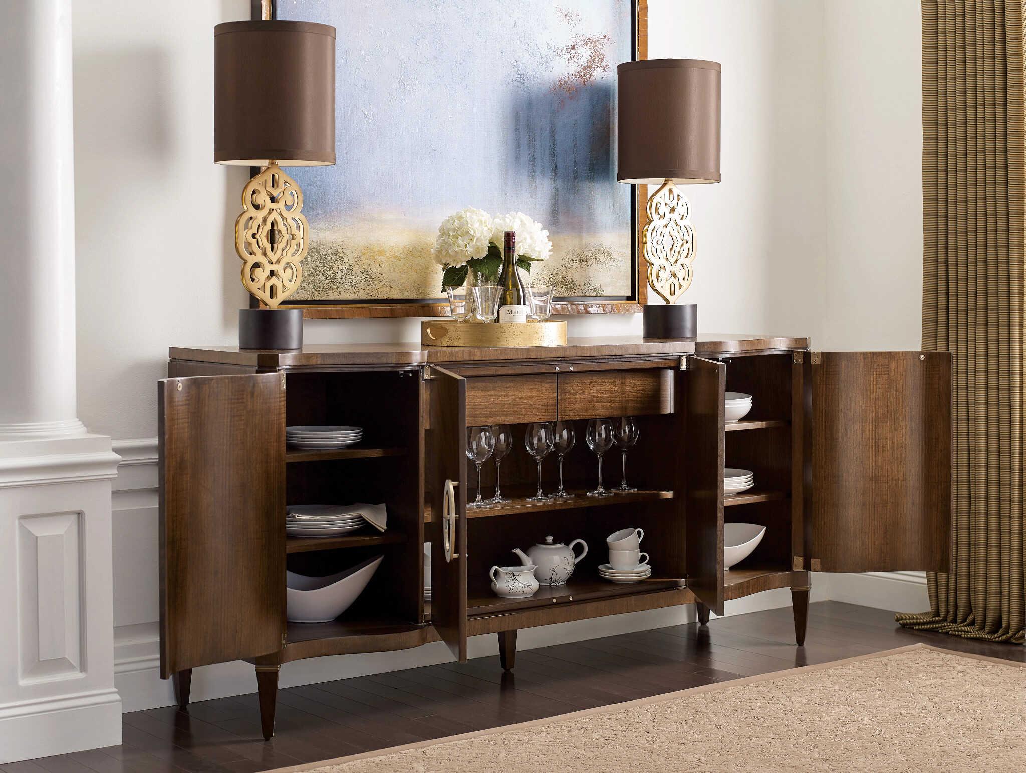 American Drew Vantage Springfield 72" Hardwood Amaretto Sideboard