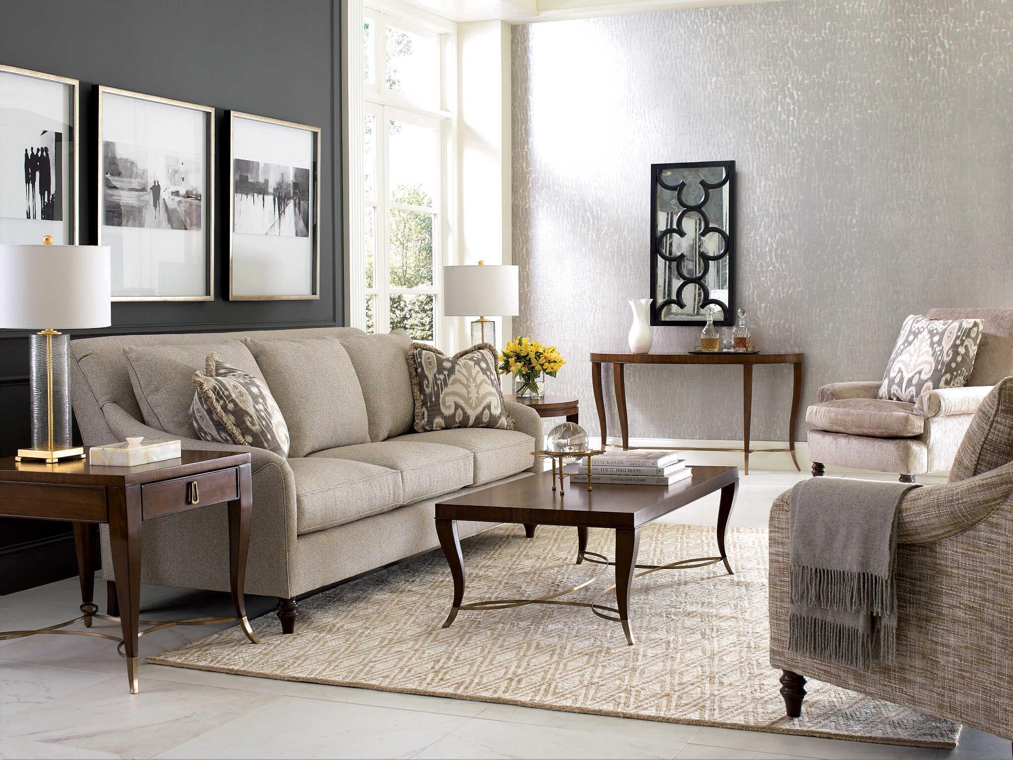 American Drew Vantage Rectangular Wood Amaretto Coffee Table